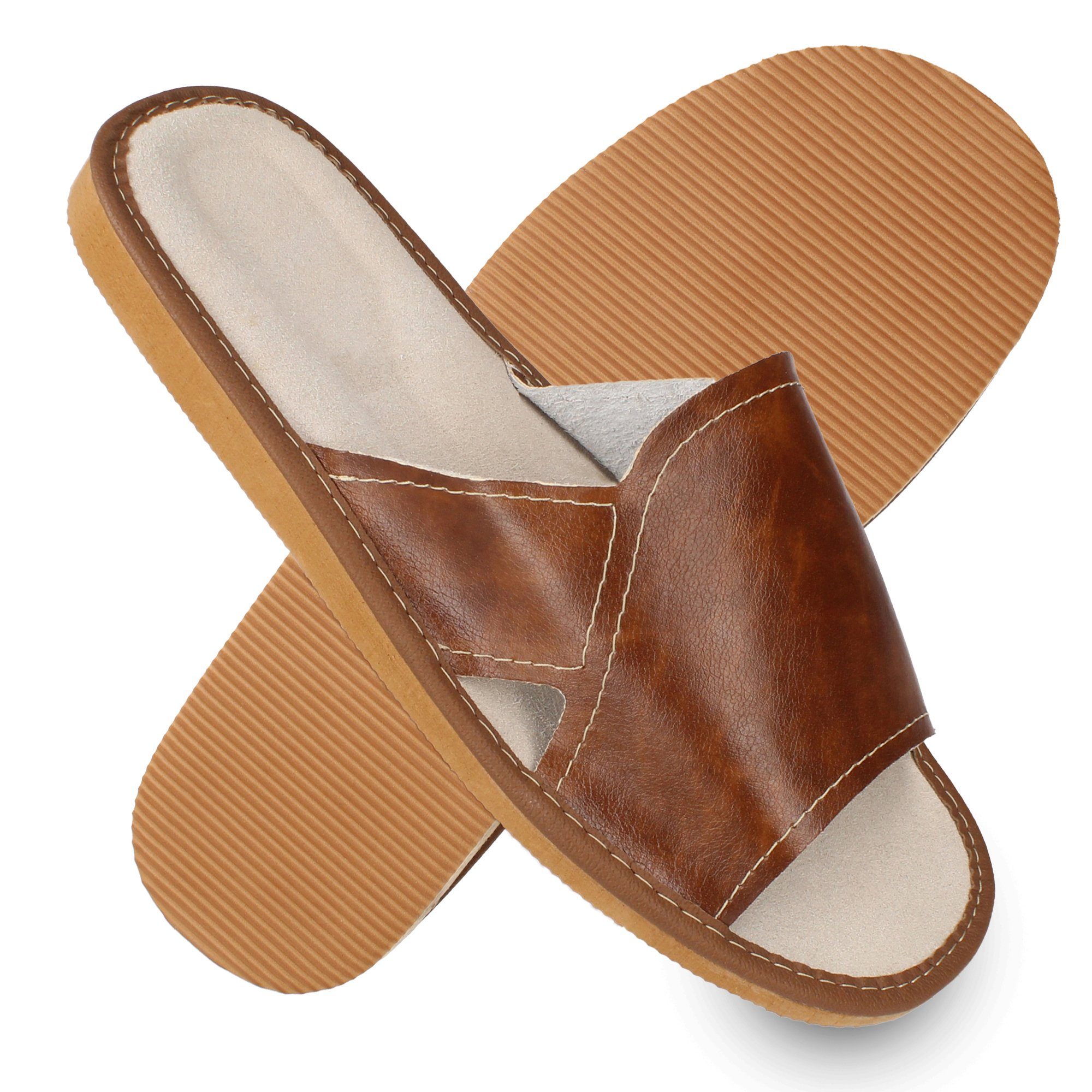 filsko Potenza Herren offene Pantoletten Hausschuh