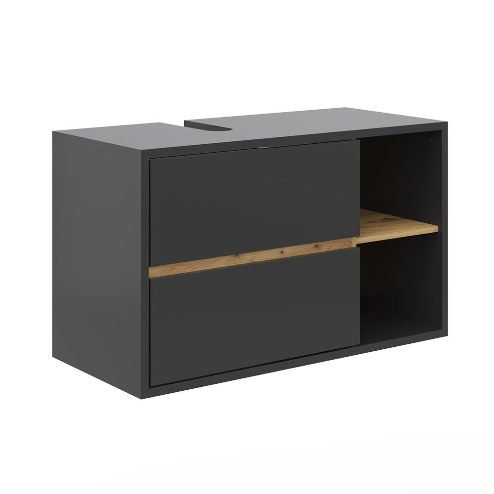 Vicco Waschbeckenunterschrank Viola, Anthrazit/Artisan-Eiche, 100 x günstig online kaufen