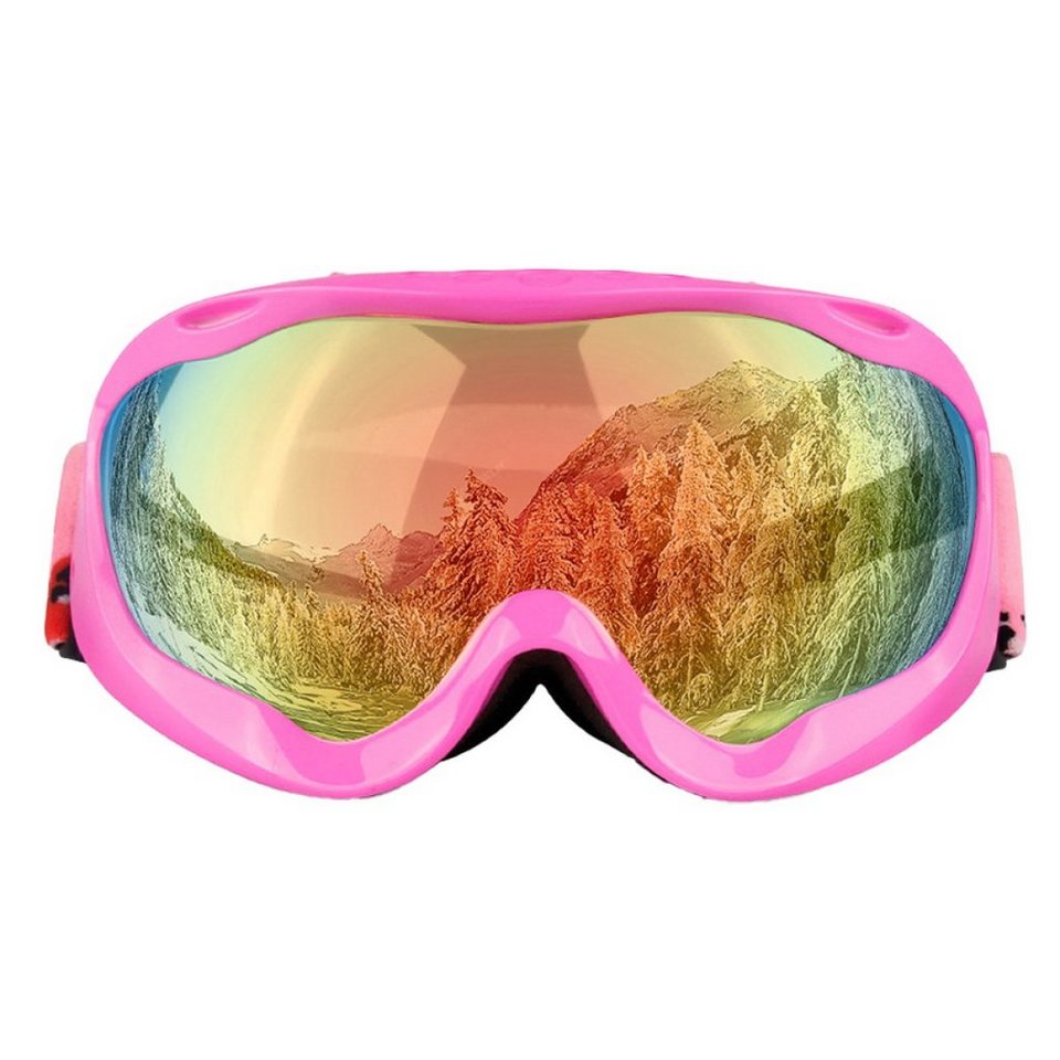 ZmdecQna Skibrille Unisex Skibrille für Damen und Herren, Snowboard Brille  Schneebrille, Reduziert das Beschlagen, AugenschutzUV-Schutz