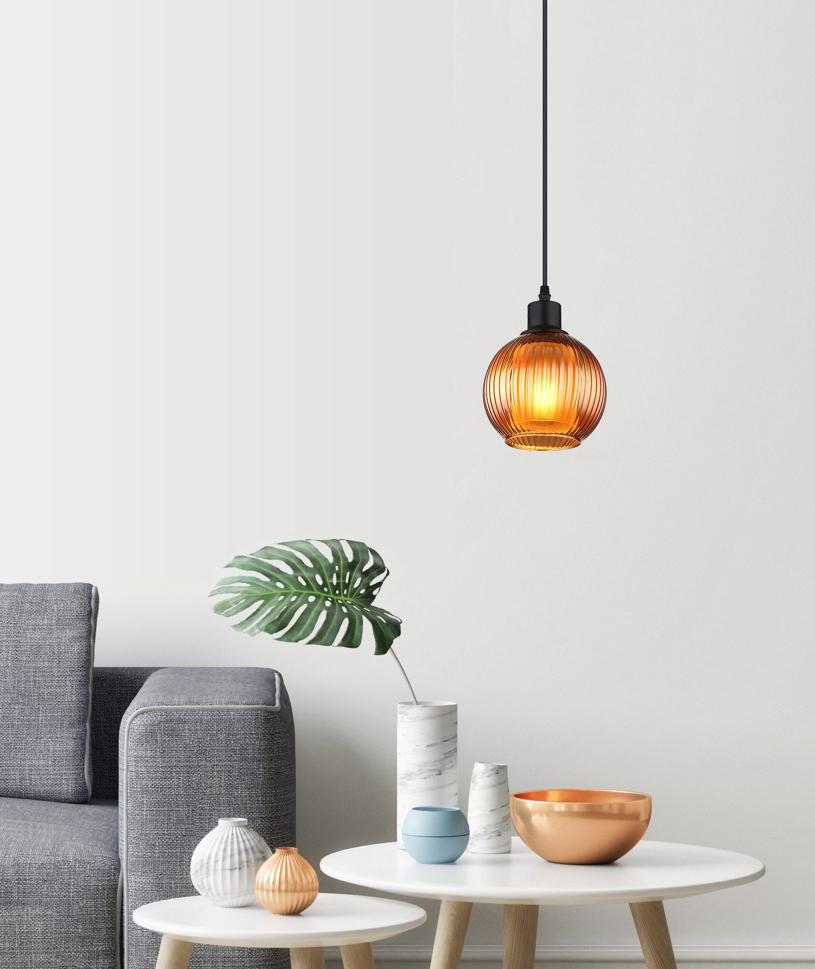 GLOBO LIGHTING Hängeleuchte ZUMBA, ohne Leuchtmittel, Hängelampe/Pendelleuchte/Esszimmer/Wohnzimmer/Esstisch