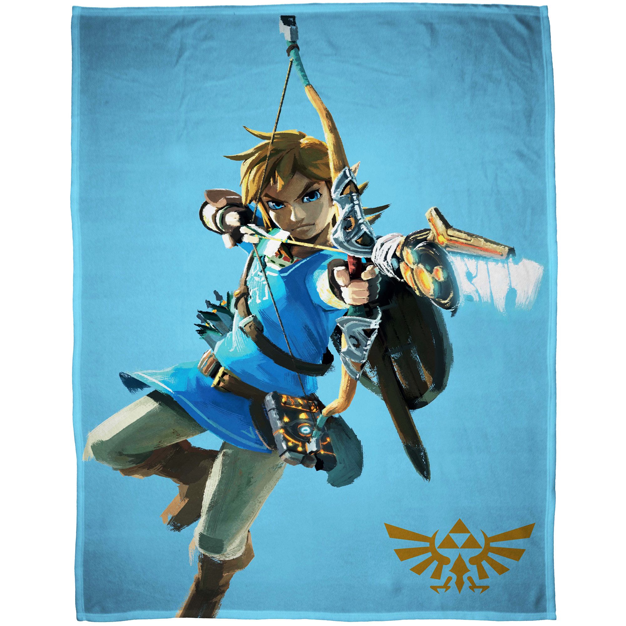 Kinderdecke The Legend of Zelda Decke Arrow 160x200 cm Kuscheldecke Fleecedecke, BERONAGE, passend zur Bettwäsche, ideal für Sofa, Couch, Kinder-Bett, Auto
