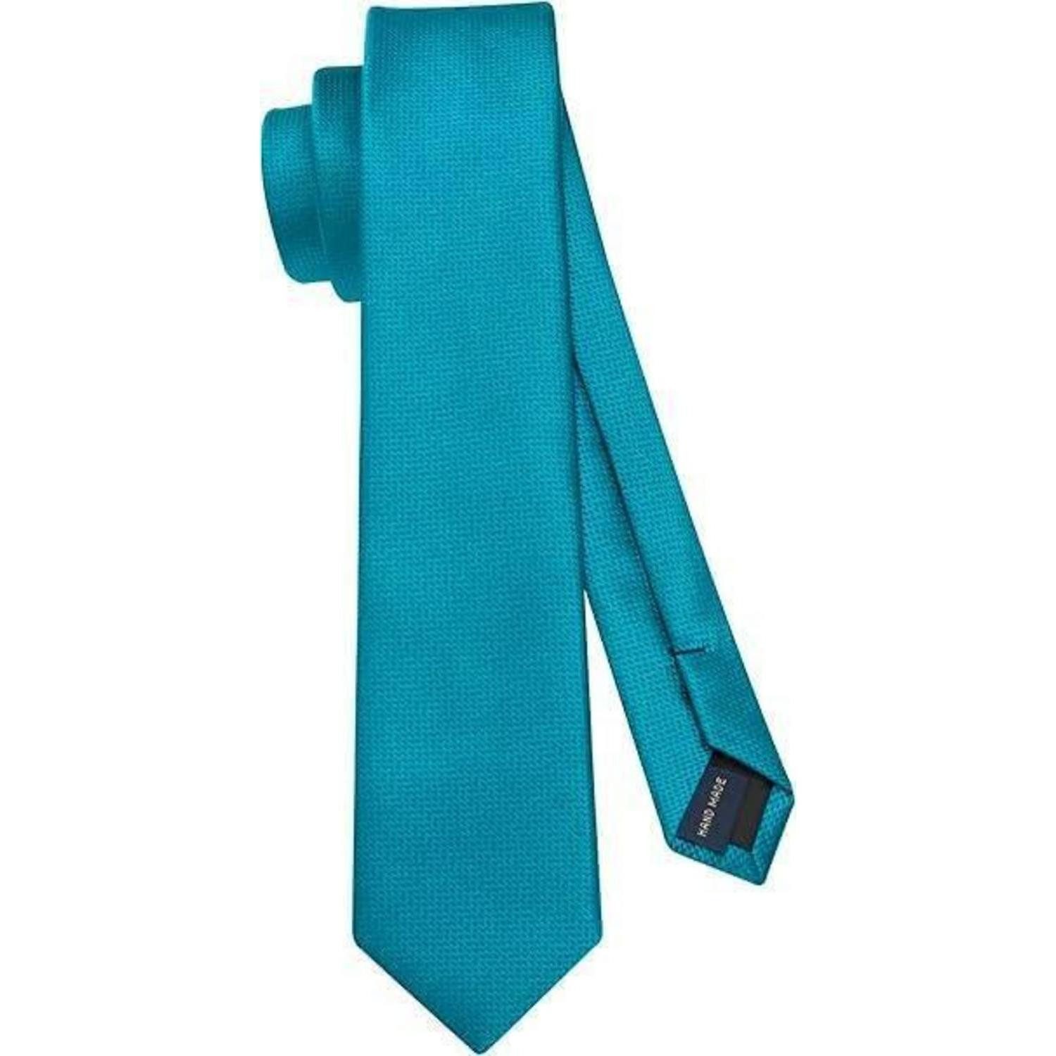 Krawatte Krawatte Herren Seide 6cm Hochzeit Party Wasserblau Einheitsgröße