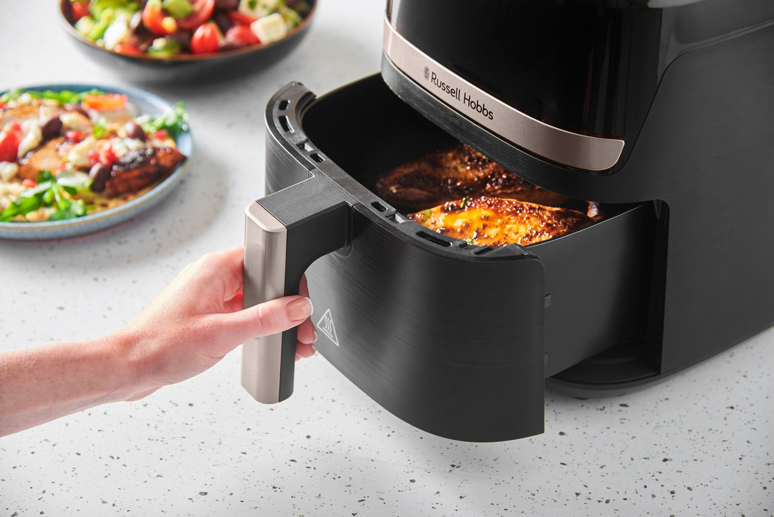RUSSELL HOBBS Heißluftfritteuse 27610-56 SatisFry, 1300 W, Airfryer–wenig oder kein Öl erforderlich, 9 Programme, 4,3 L