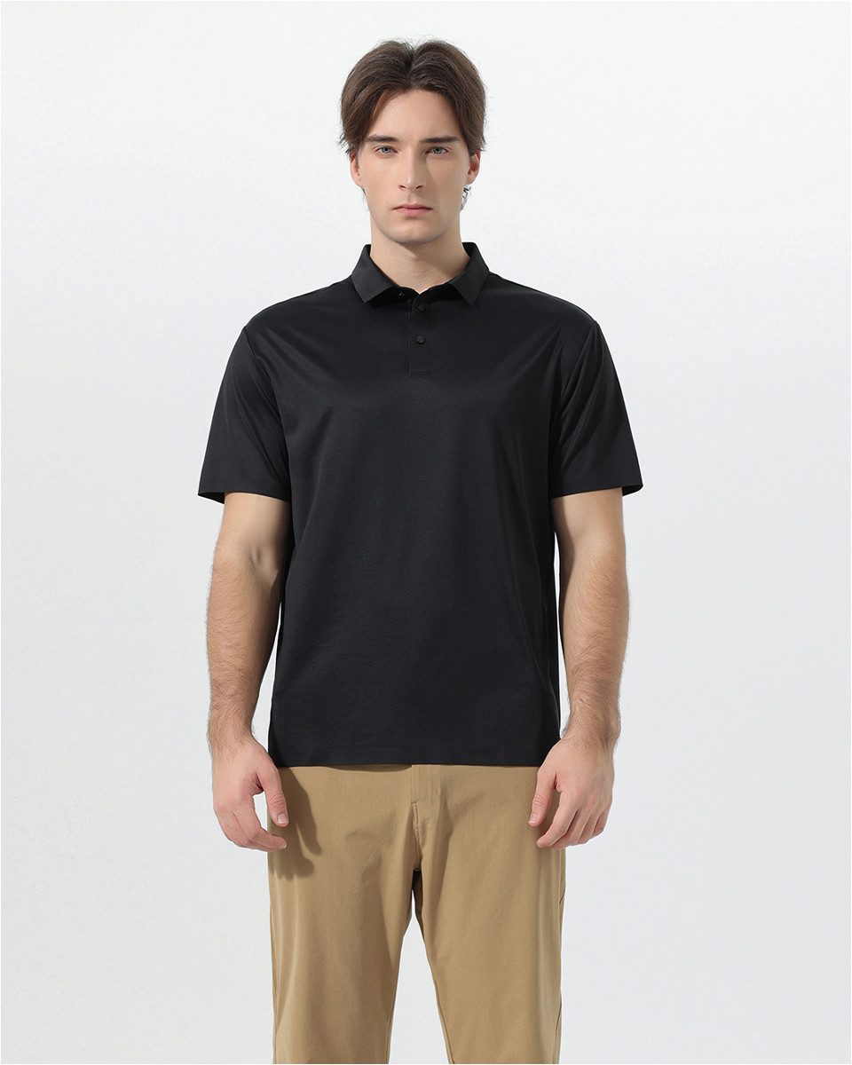 YOUTHUP Poloshirt Herren Kurzarm Poloshirt mit Knopfleiste