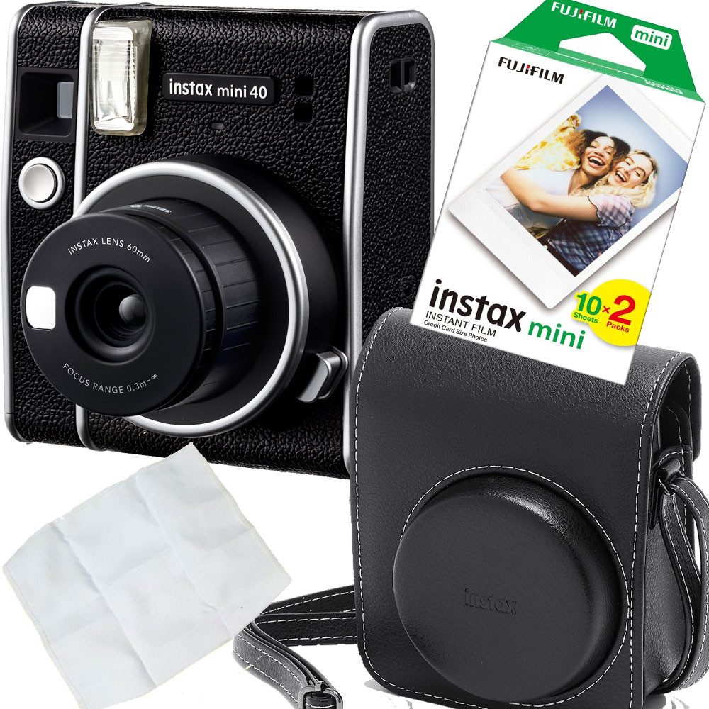FUJIFILM Instax Mini 40 schwarz Sofortbildkamera Set Angebot Sofortbildkamera