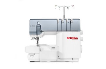 Bernina Nähmaschine L 850 Overlockmaschine, 18 Programme, Inklusive Lufteinfädler, Anschiebetisch & Kniehebel