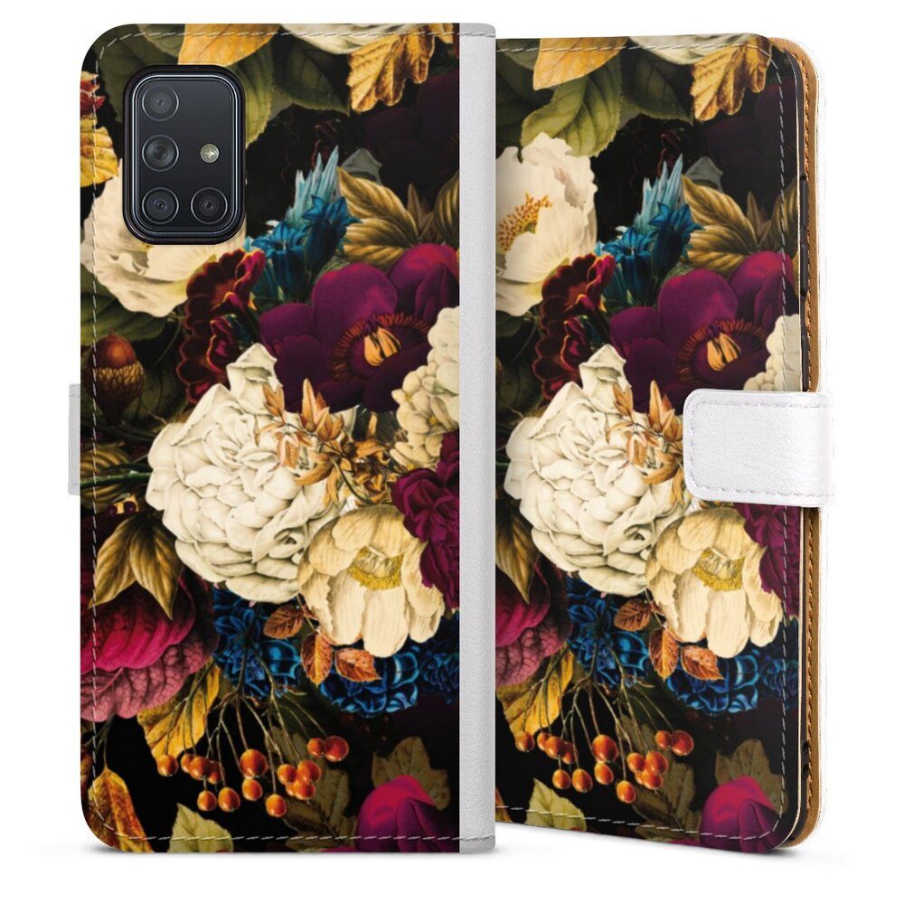 Handyhülle Vintage Blumen Muster Dark Vintage Flowers