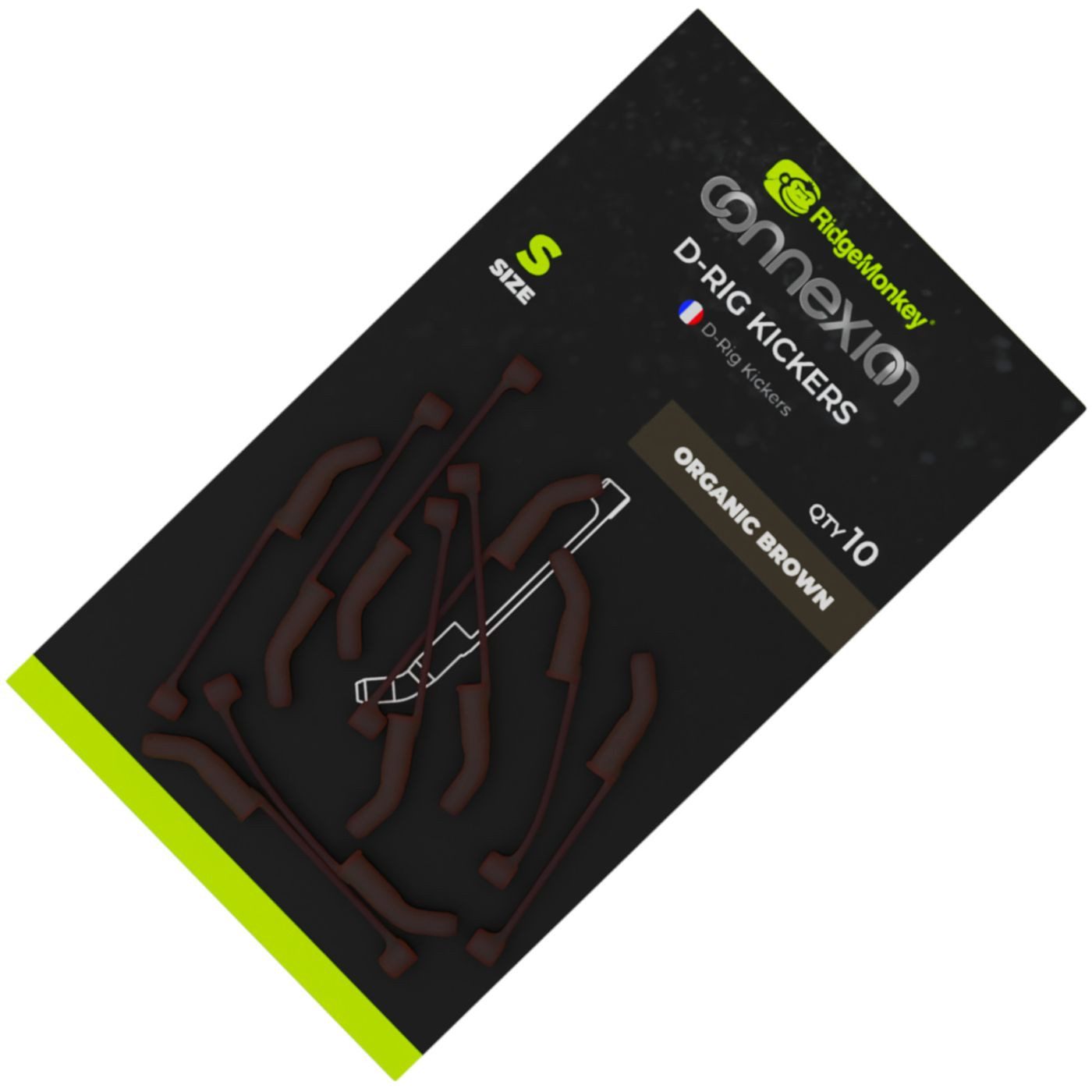 RidgeMonkey® Karpfenhaken RidgeMonkey D-Rig Kickers - 10 Tubes