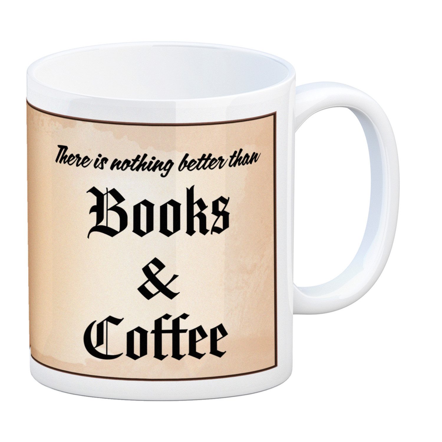 Tasse Büchernarr Kaffeebecher im Buchdesign mit Spruch