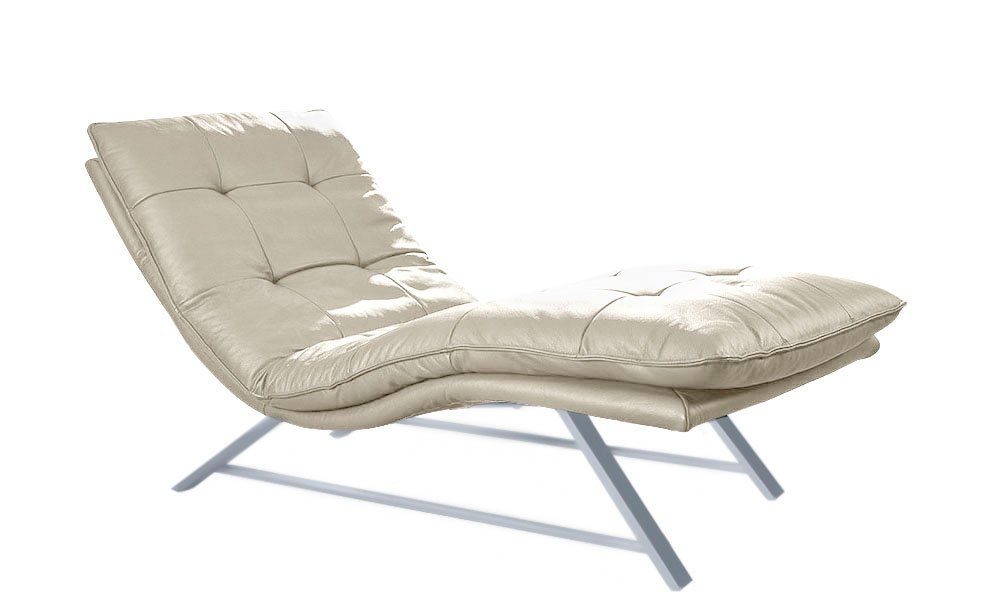 W.SCHILLIG Relaxliege daily dreams, in Waffelkissen-Optik, wahlweise mit Motor, Kufengestell, in 2 Breiten