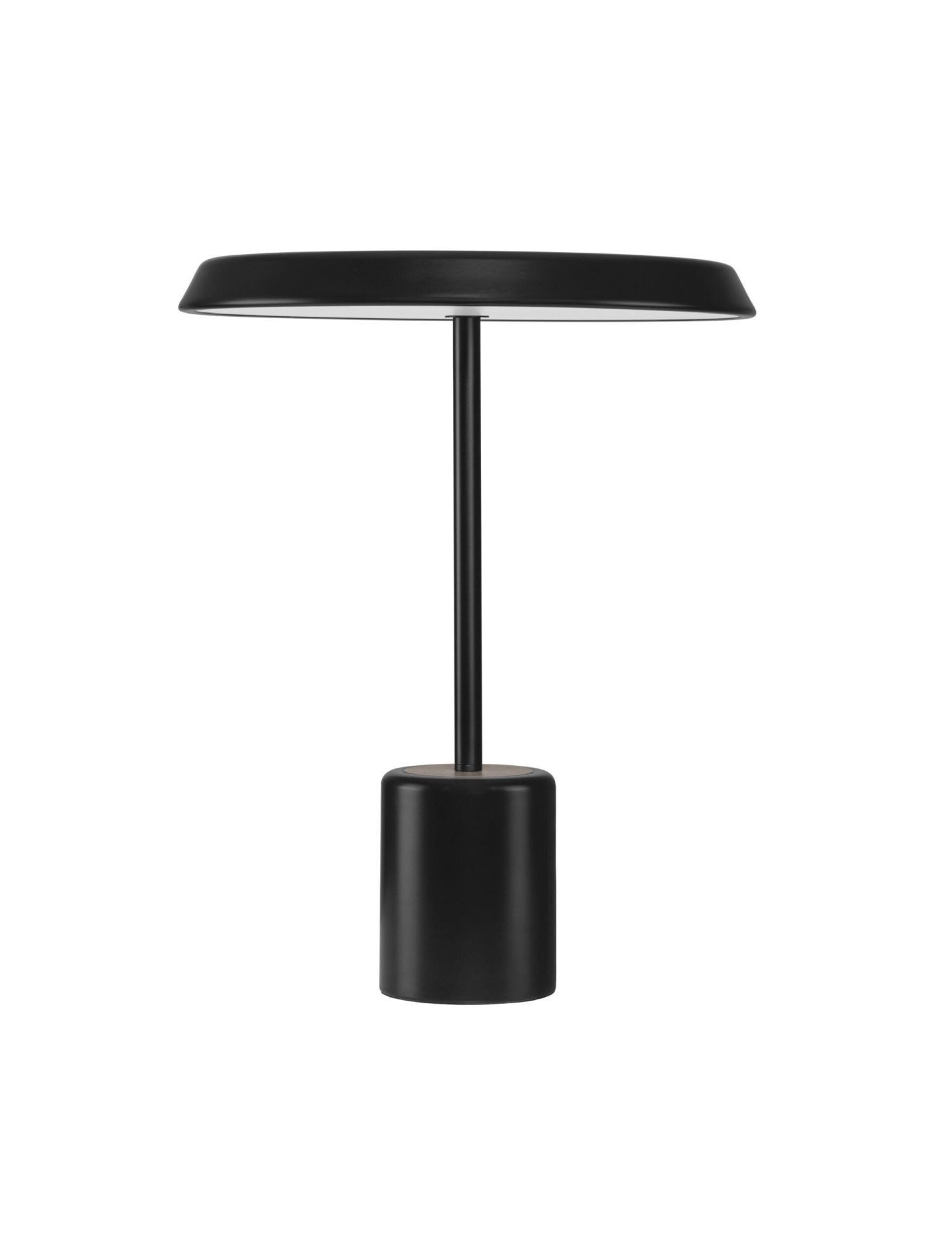 Licht-Erlebnisse Tischleuchte NEOMA, LED fest integriert, Warmweiß, LED Nachttischlampe Schwarz Aluminium 50 cm hoch warmweiß 3000 K