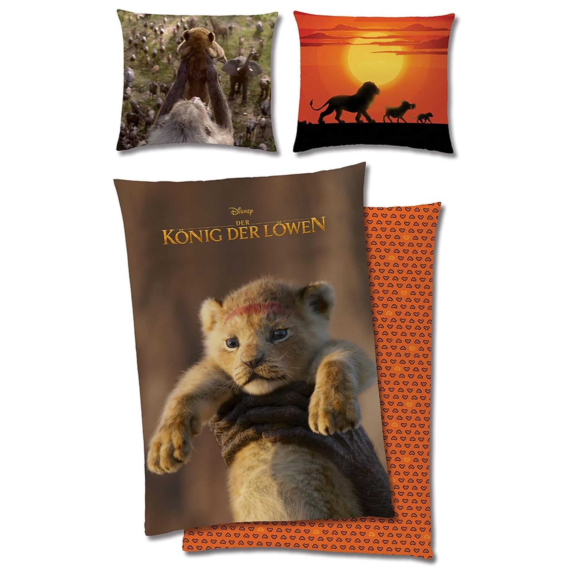 BERONAGE Kinderbettwäsche Der König der Löwen Life Action Bettwäsche Linon günstig online kaufen