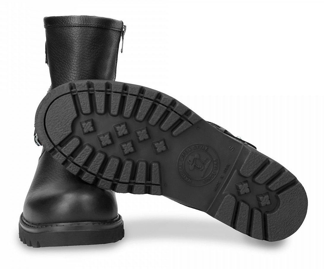 an (Negro/Black) der Ferse Panama mit (16002023) Schwarz Jack Winterboots Logoprägung