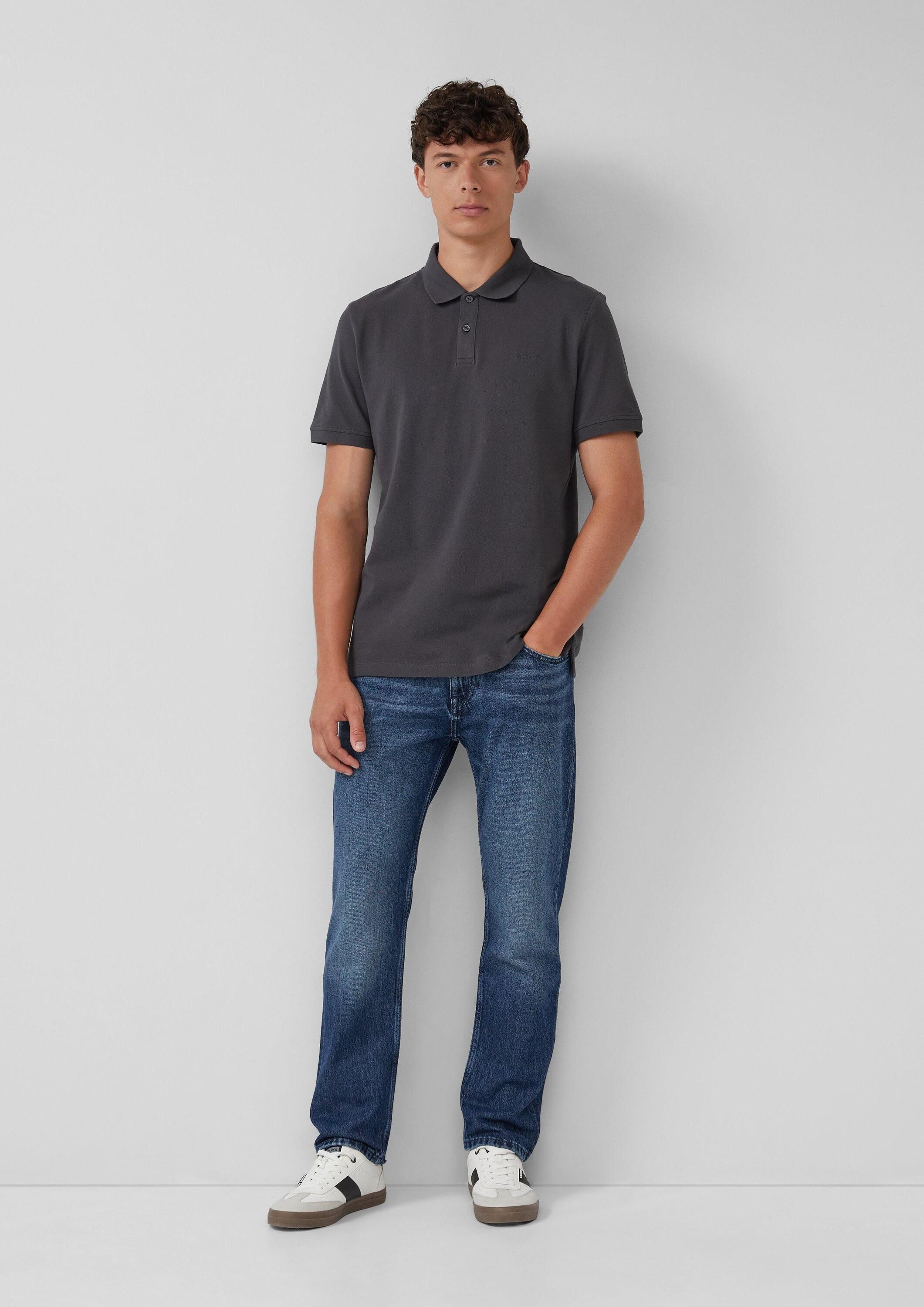 s.Oliver Kurzarmshirt Polo-Shirt Poloshirt aus Piqué mit Logo im Doppelpack