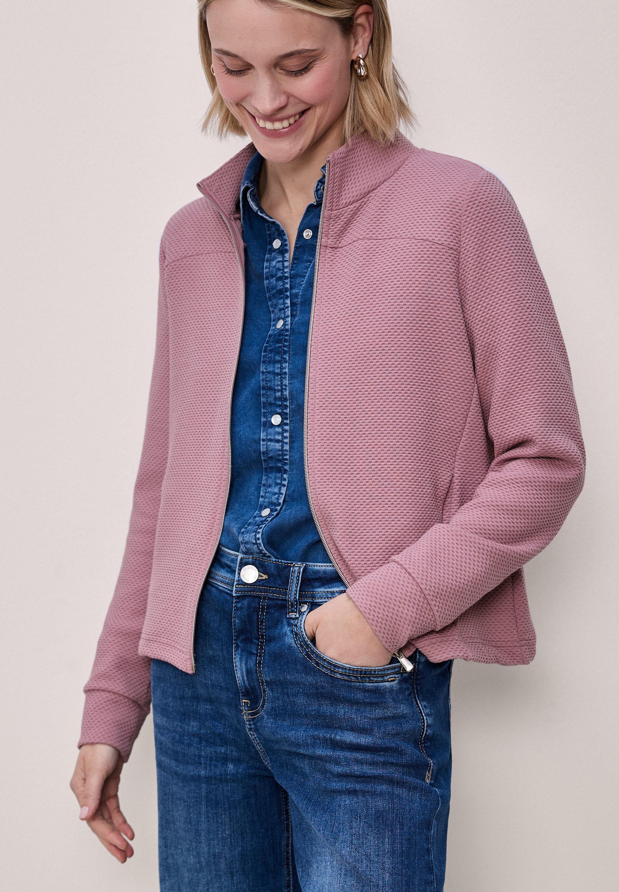 STREET ONE Cardigan mit Turtleneck günstig online kaufen