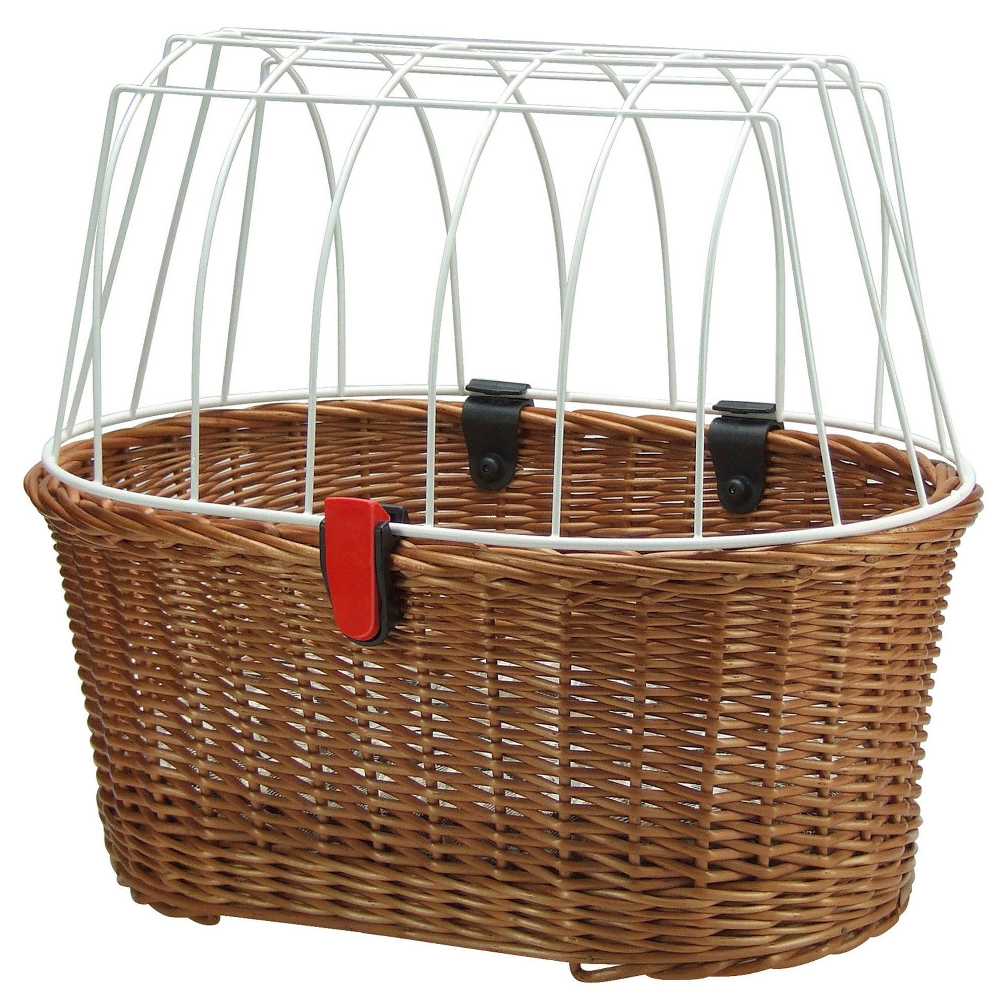 KlickFix Fahrradkorb Doggy Basket 40 - Hundefahrradkorb (Korbklip) 52 cm (braun)