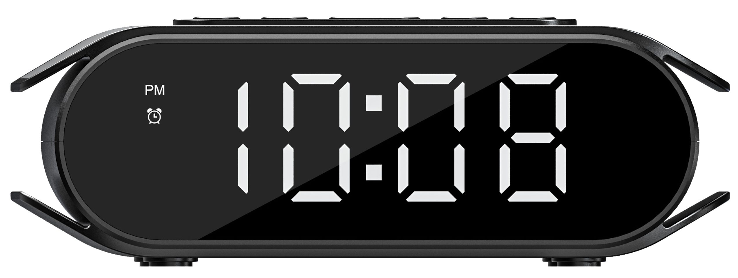 technoline Quarzwecker WT 450 Multi-Funktions Wecker mit Nachtlicht und USB-Ladeanschluss