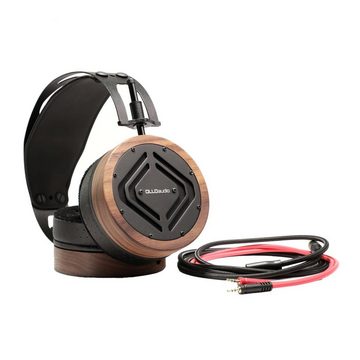OLLO Audio S5X 1.1 Over-Ear-Kopfhörer (offen, Ohrmuschel aus Holz, Inkl Kopfhörertasche und keepdrum Mikrofasertuch)