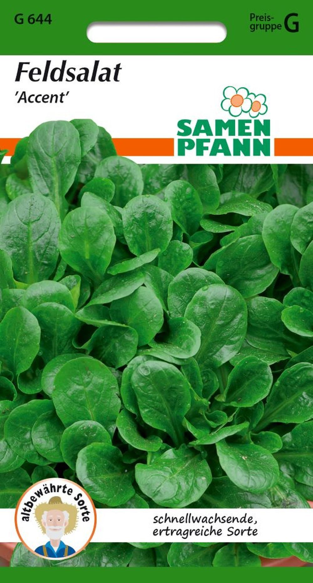 SAMEN PFANN Gemüsesamen Feldsalat, Accent - schnellwachsend, Salat-Samen Blattsalat-Samen, Valerianella locusta
