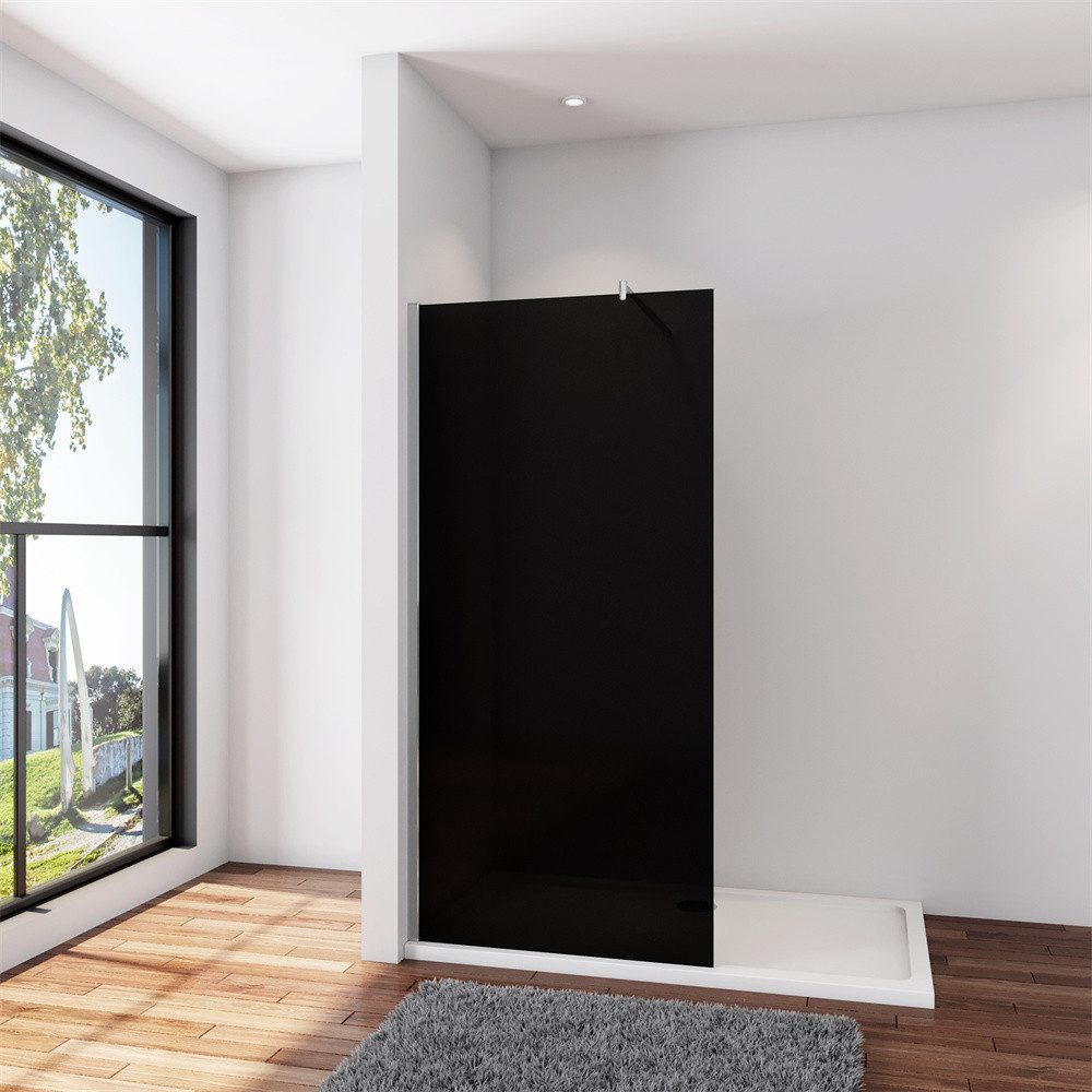Duschwand 10mm Rauchglas Sicherheitsglas Walk in Dusche Glaswand