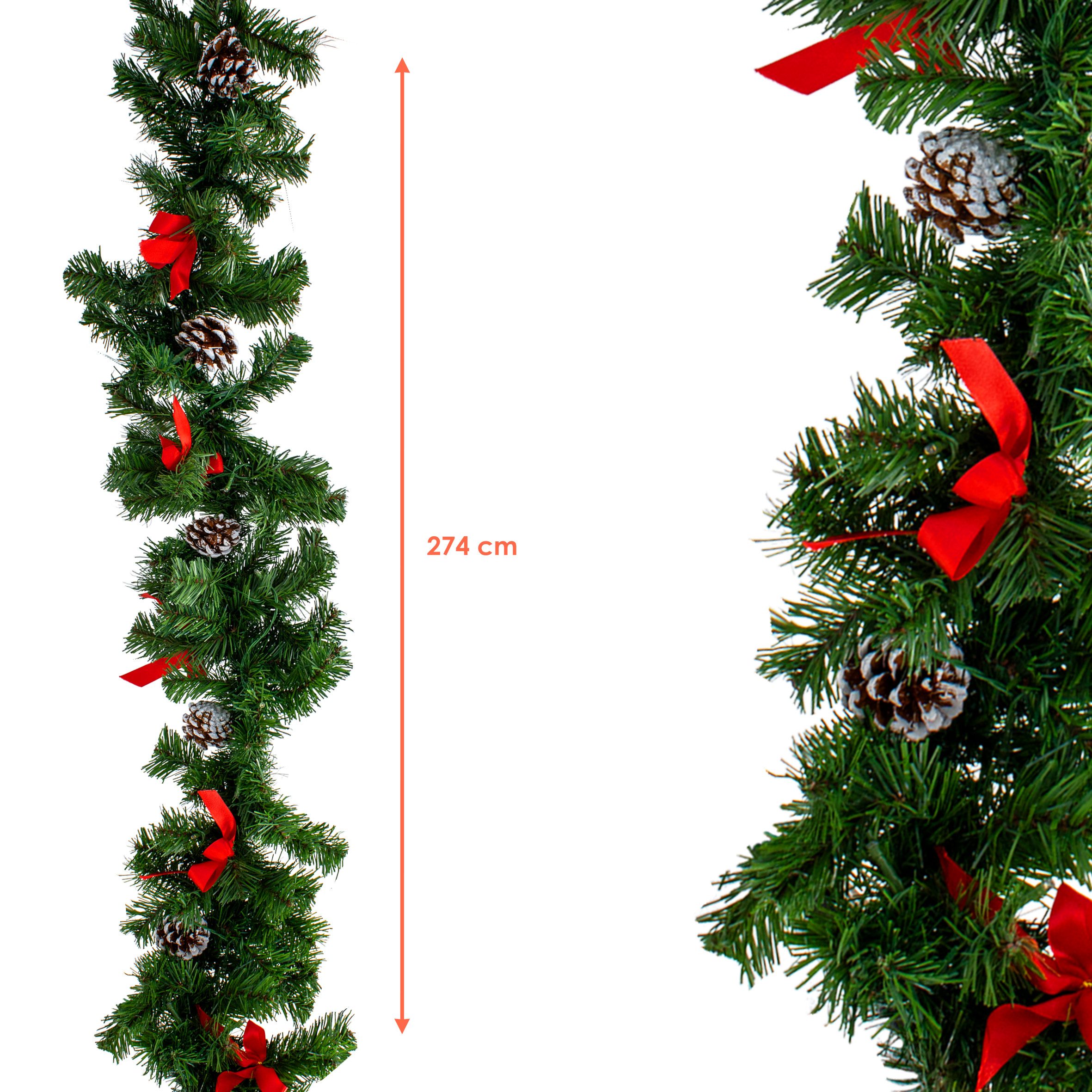 Spetebo LED-Girlande oder Kranz in verschiedenen Größen, 50-flammig, mit Ti günstig online kaufen