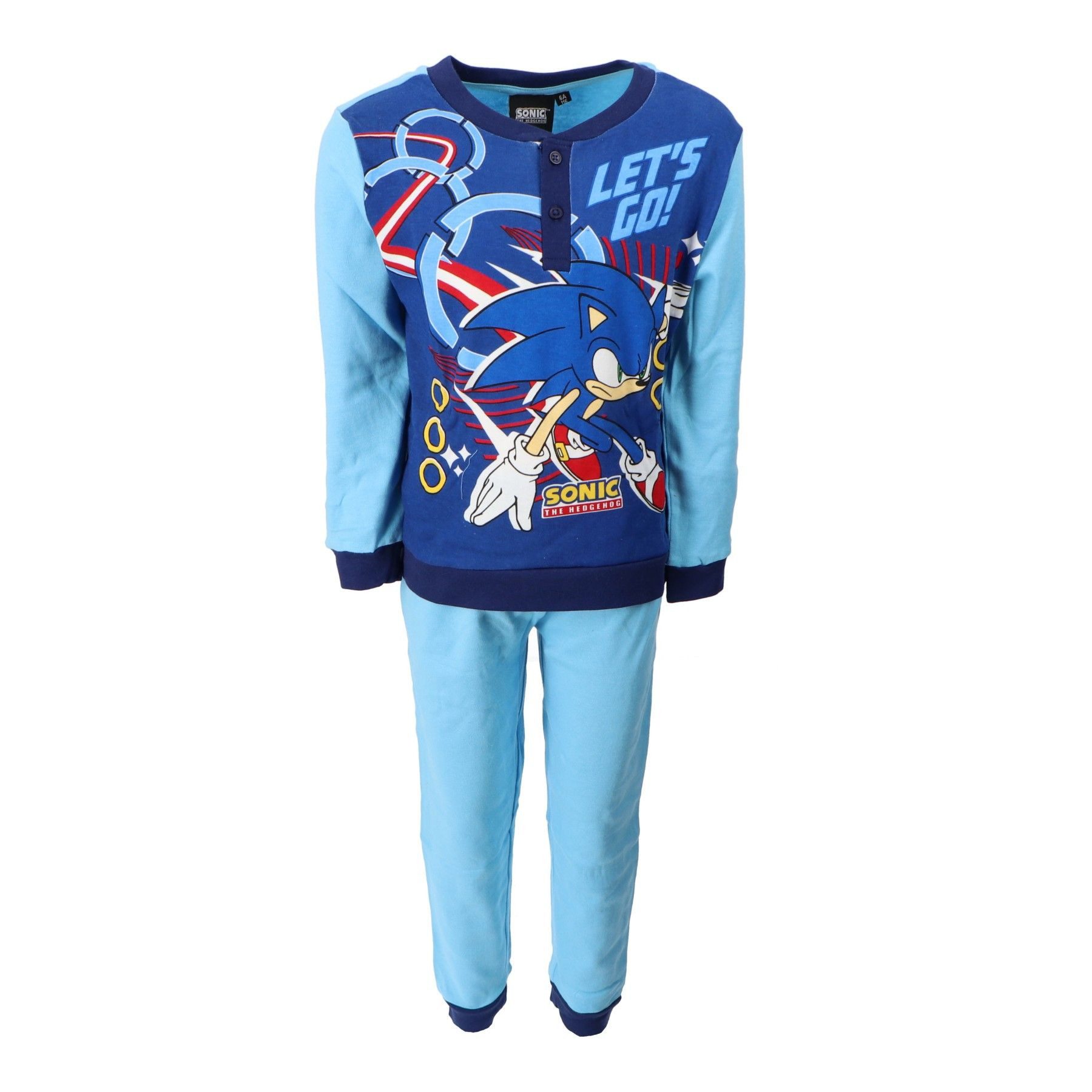 Sonic SEGA Schlafanzug Pyjama – Bequemer Schlafanzug für Kinder