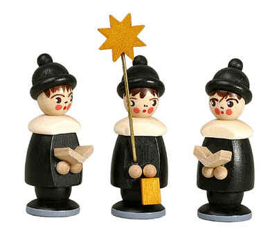 Sammelfigur Miniaturfiguren 3 Kurrendefiguren schwarz Höhe 3,7cm NEU