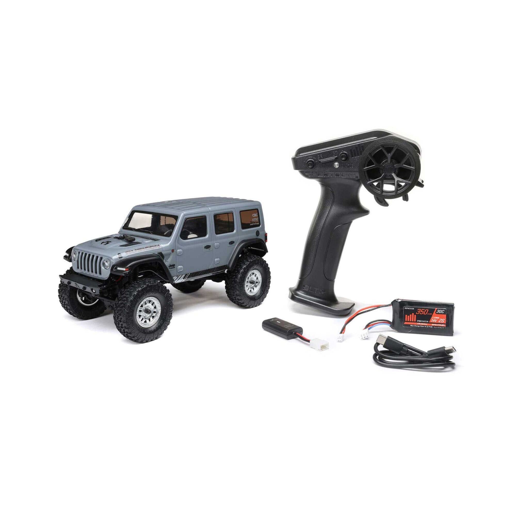 RC-Buggy Axial 1:24 SCX24 Jeep Wrangler JLU 4X4 Rock Crawler Brushed RTR Gray