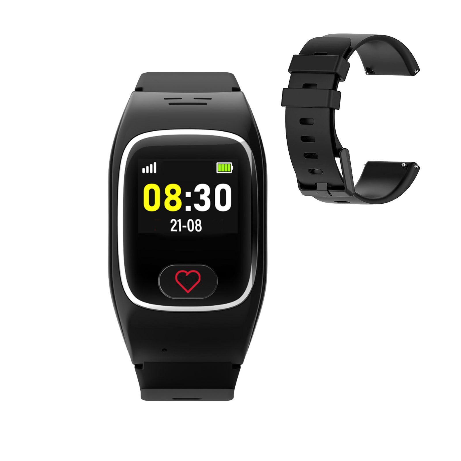 james B8 Senioren Smartwatch Notrufuhr GPS und SOS Knopf Smartwatch