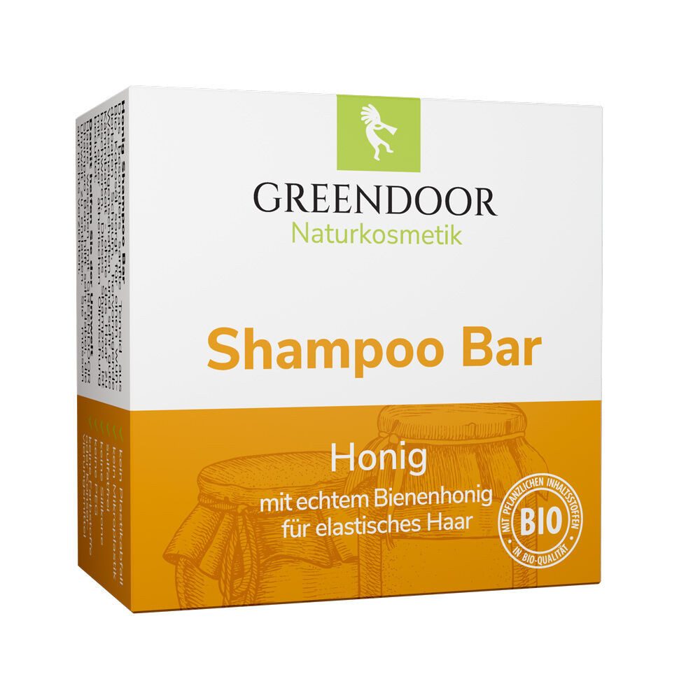 GREENDOOR Festes Haarshampoo Shampoo Bar Honig