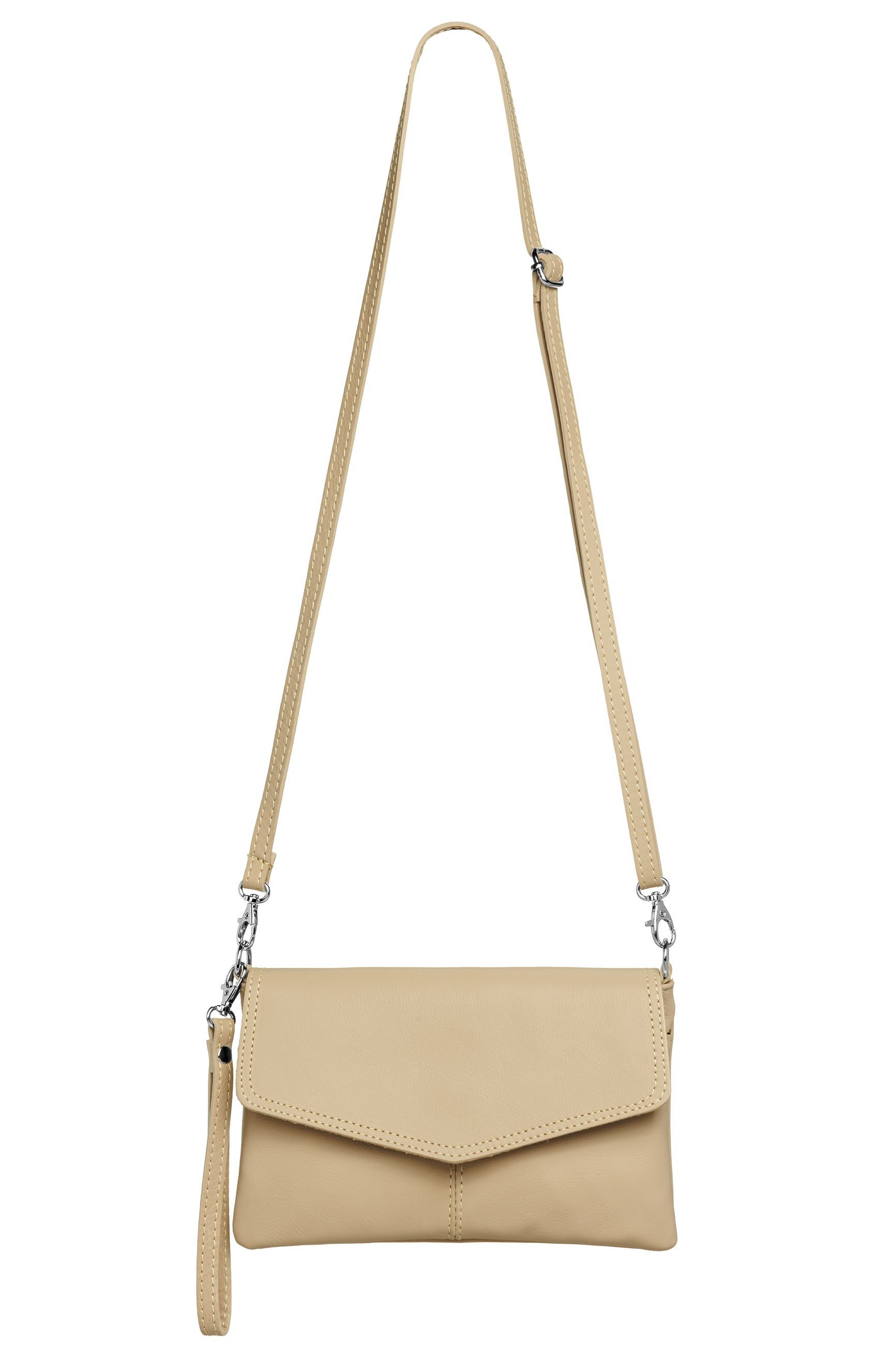 Caspar Clutch Abendtasche Leder Damen Umhängetasche günstig online kaufen