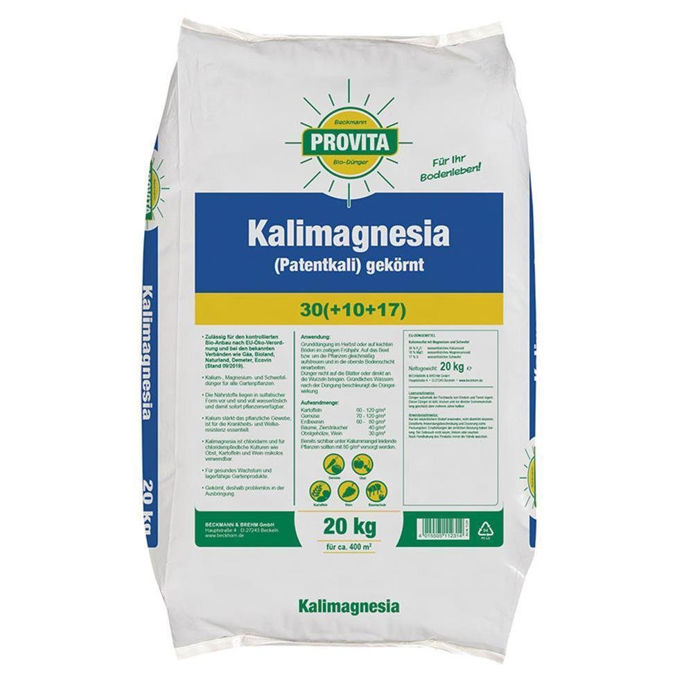 Beckmann PROVITA Bio-Dünger Gemüsedünger Kalimagnesia Patentkali 20 kg Spezialdünger Kalidünger