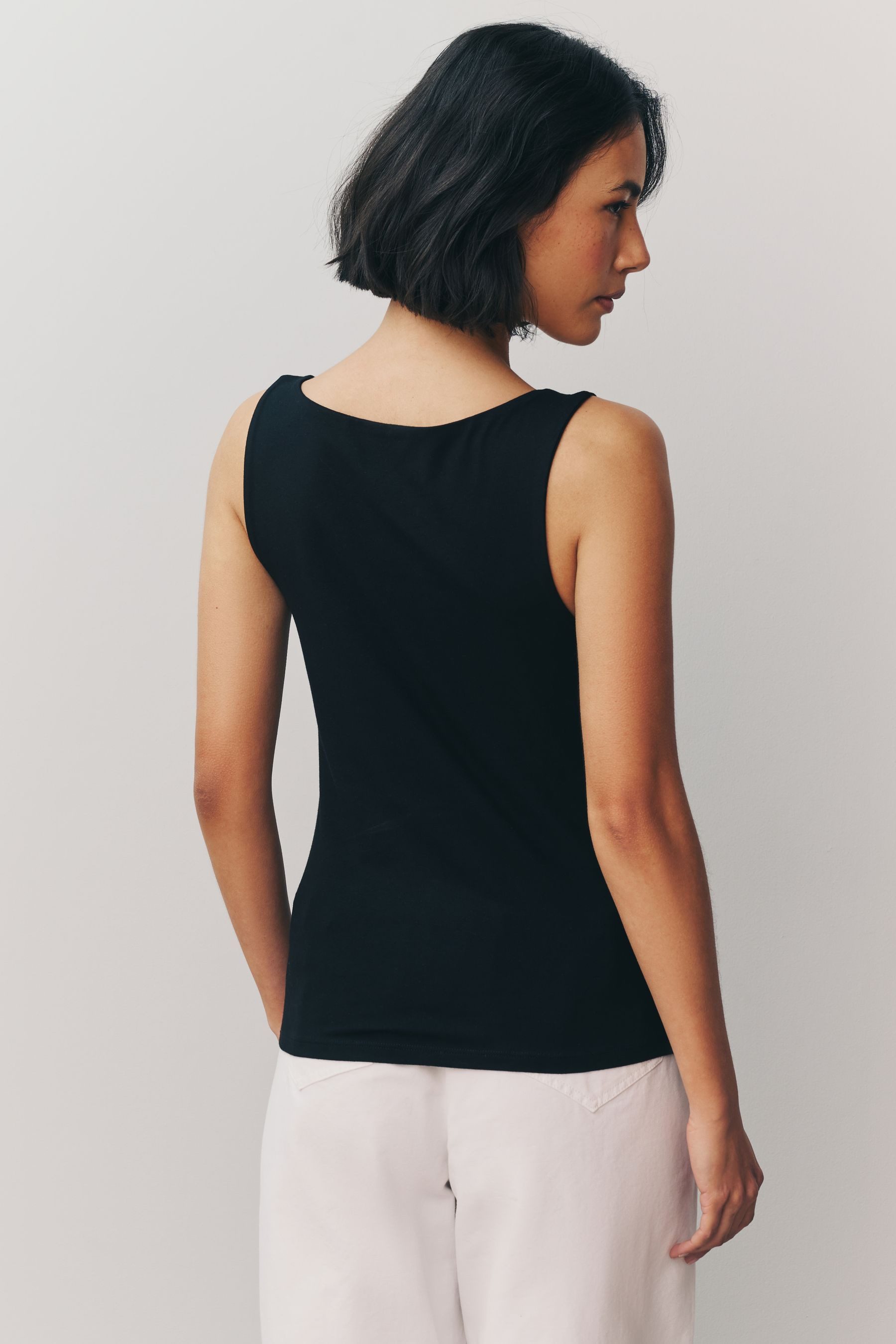 Next Trägertop Tops mit eckigem Ausschnitt 2er-Pack (2-tlg)