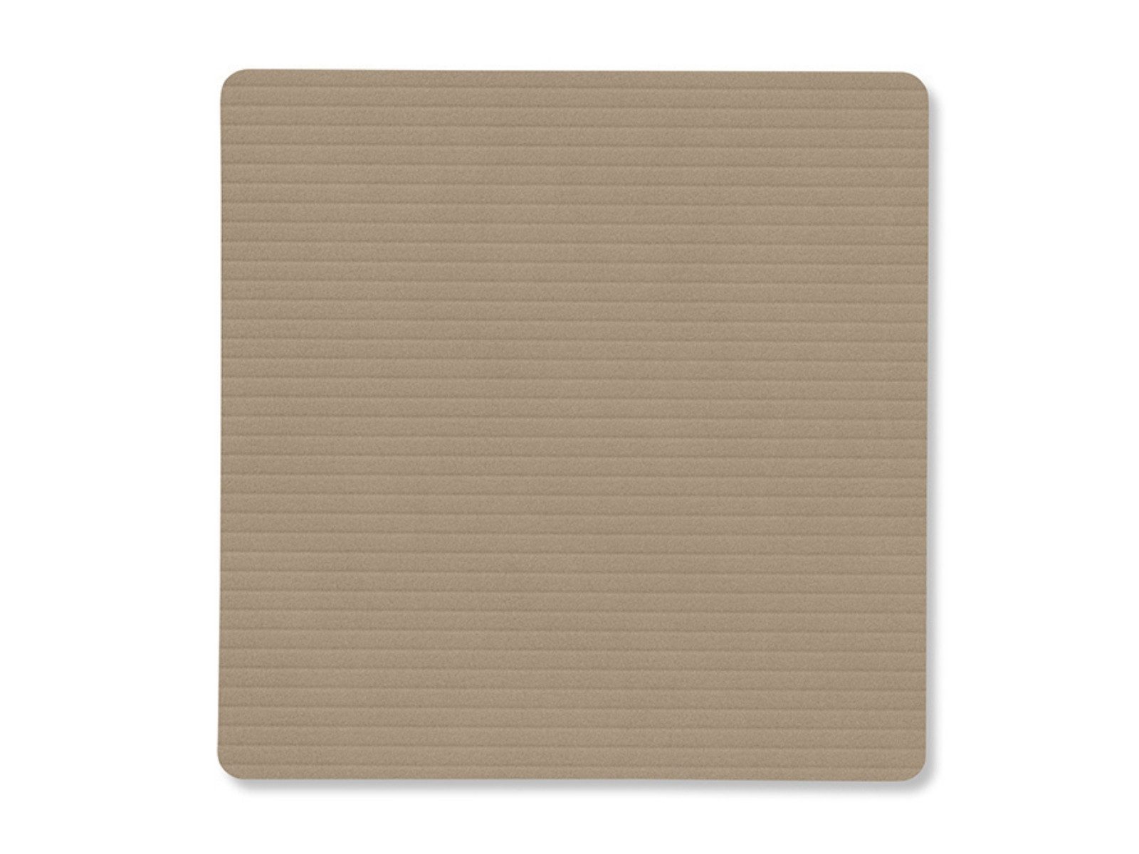 LIND DNA Platzset Corduroy Untersetzer Square clay brown 10x10cm