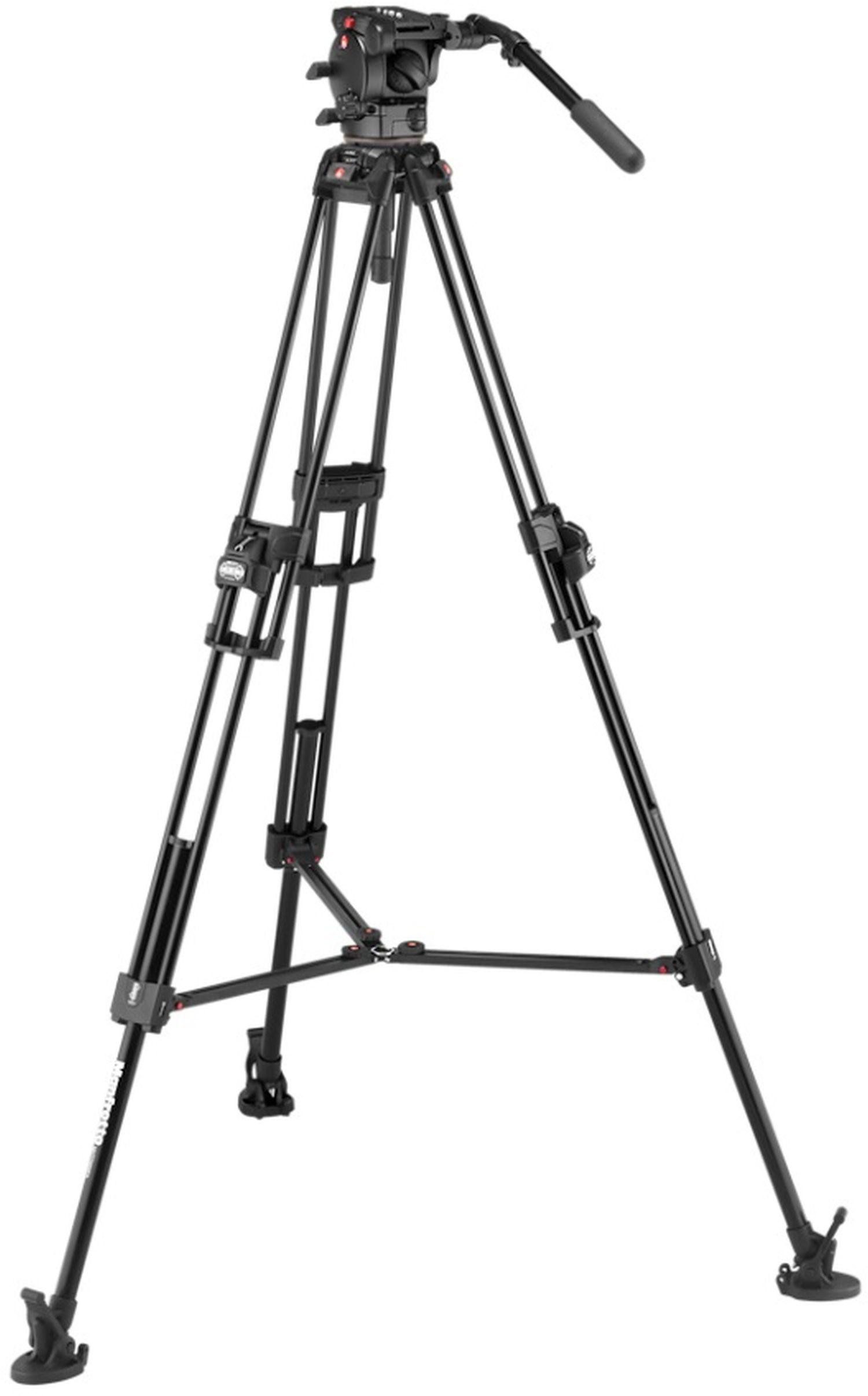 Videokopf 526 mit Stativ 645 Fast Twin Carbon Stativhalterung