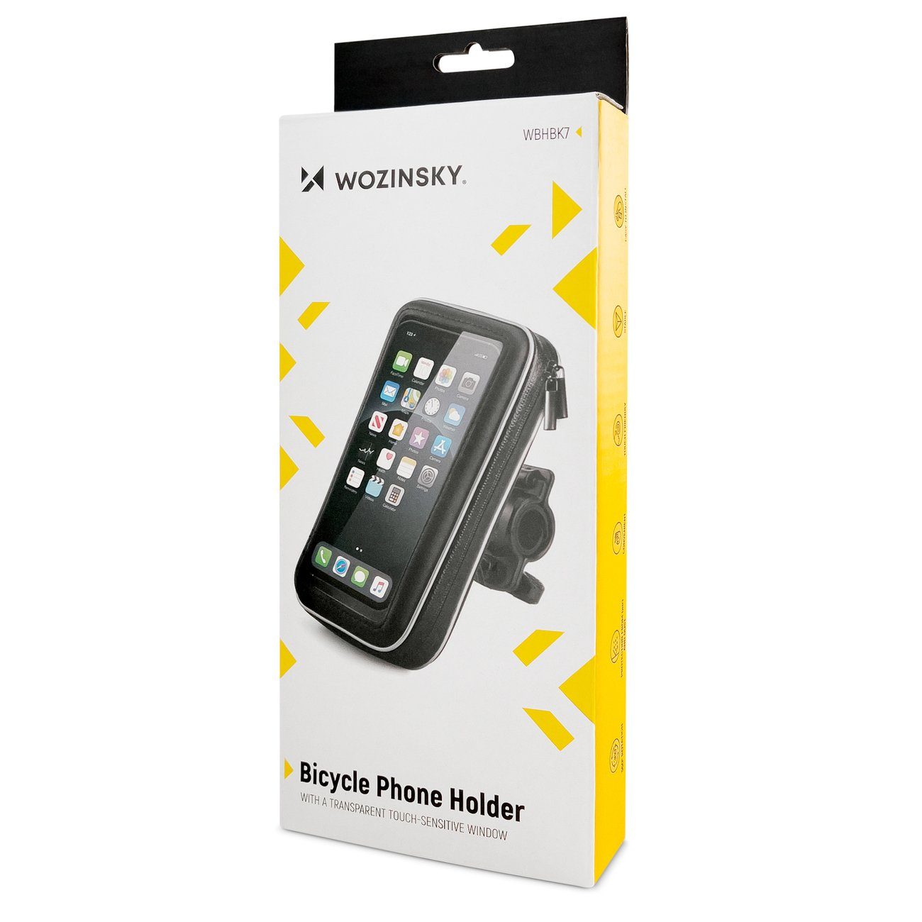 Wozinsky Smartphone-Halterung Smartphonehalterung für Fahrrad, Motorrad, Roller schwarz – Bild 5 von 5