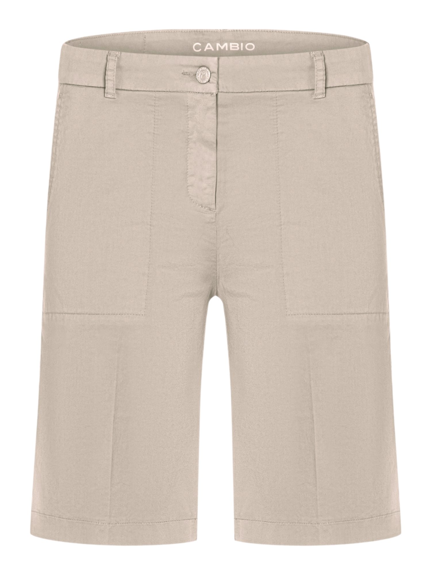 Cambio Stoffhose natur, Casual, Baumwolle, Unifarben, Regular Fit
