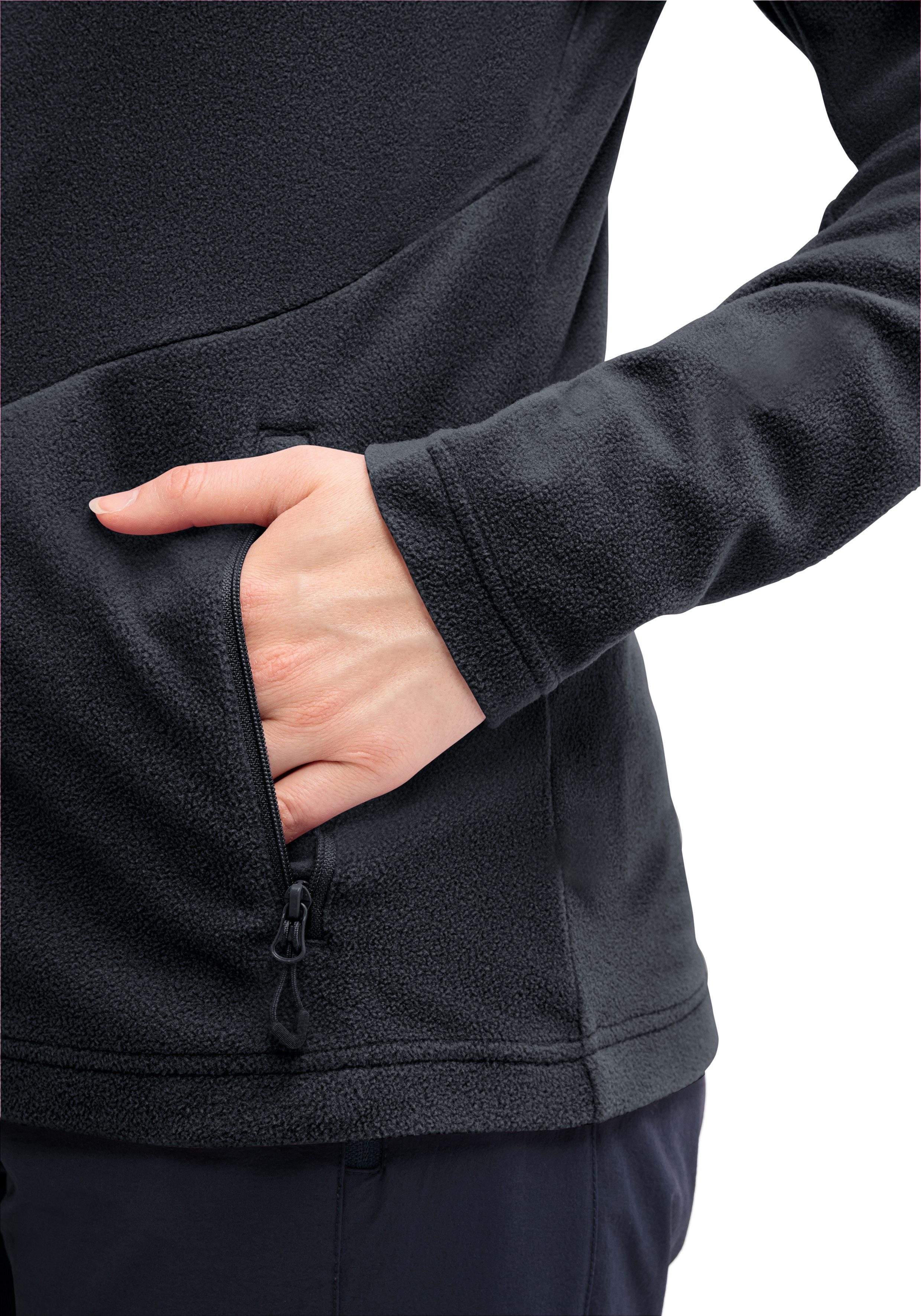 Maier Sports Fleecejacke DA-MIDLAYERJACKE DENISE JACKET W mit durchgehendem Reißverschluss, hoch geschlossener Ausschnitt – Bild 4 von 5