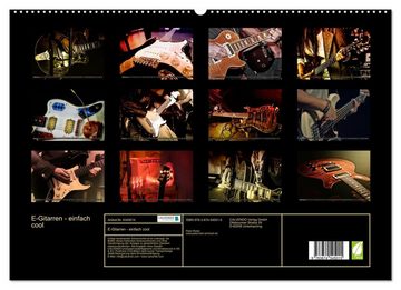 CALVENDO Wandkalender E-Gitarren - einfach cool (Premium, hochwertiger DIN A2 Wandkalender 2023, Kunstdruck in Hochglanz)