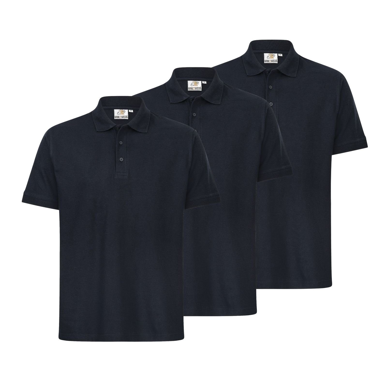 WORXWEAR Poloshirt Herren (Spar-Set, 3er-Pack) strapazierfähiges günstig online kaufen