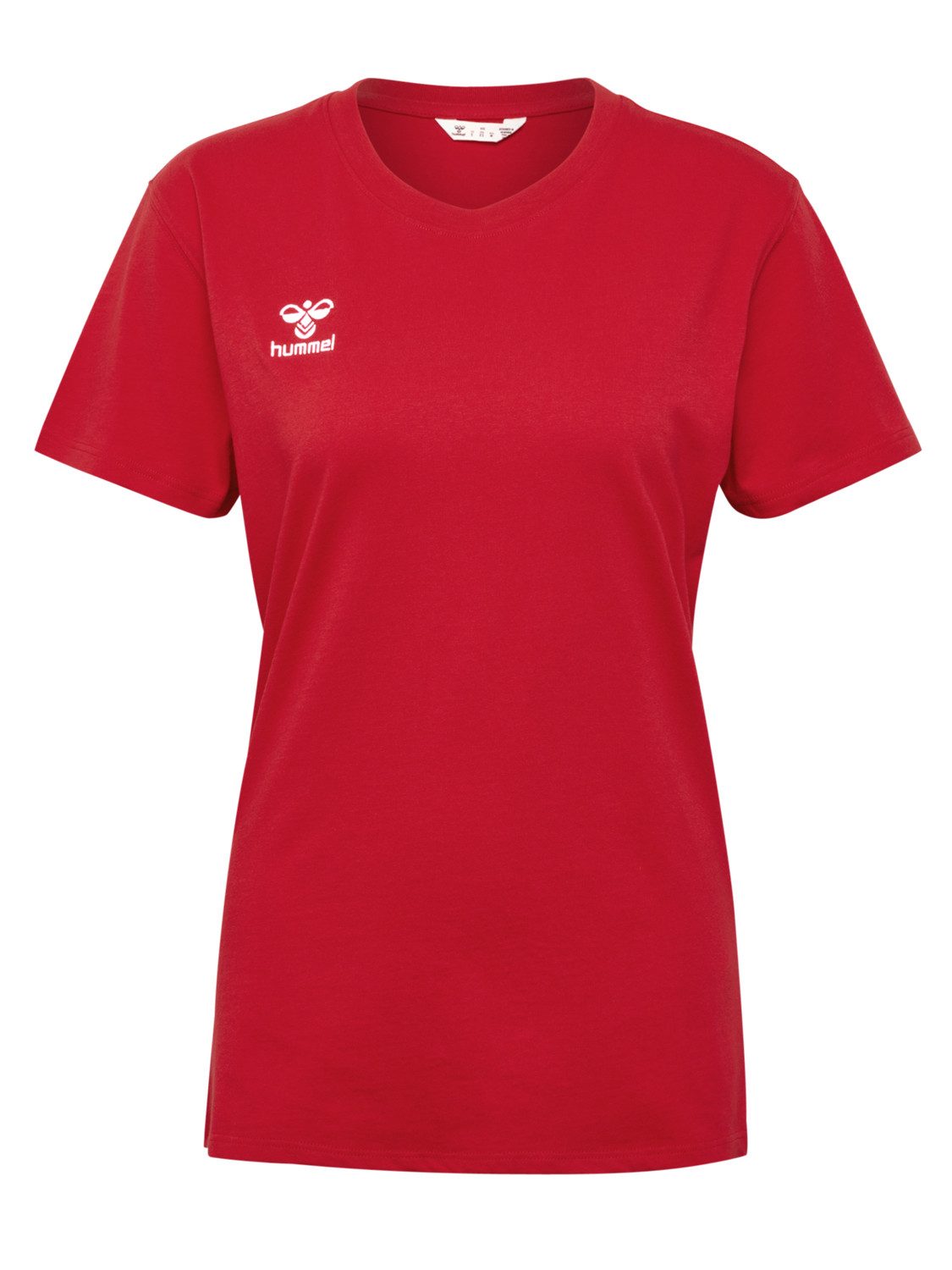 hummel T-Shirt Rundhalsausschnitt gesticktes Logo Regular günstig online kaufen