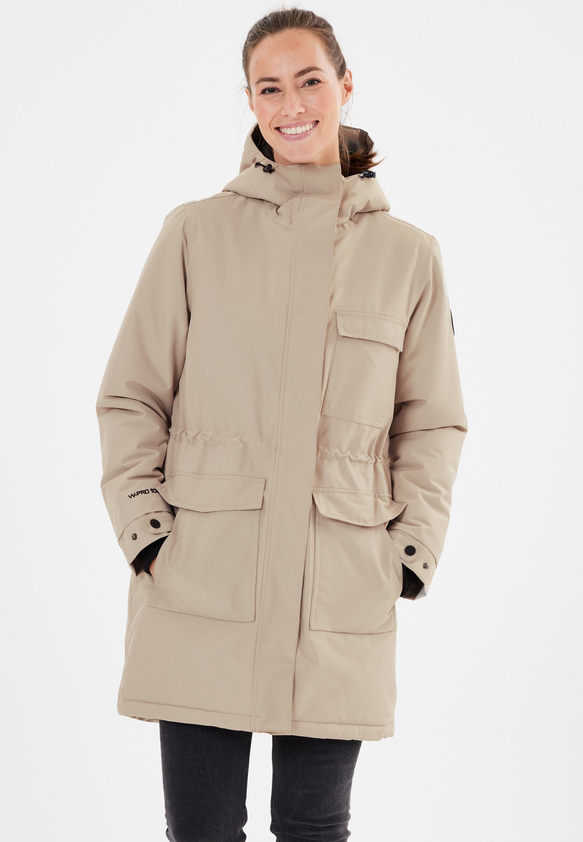 WHISTLER Parka Siberia in wind- und wasserdichter Qualität hellbeige