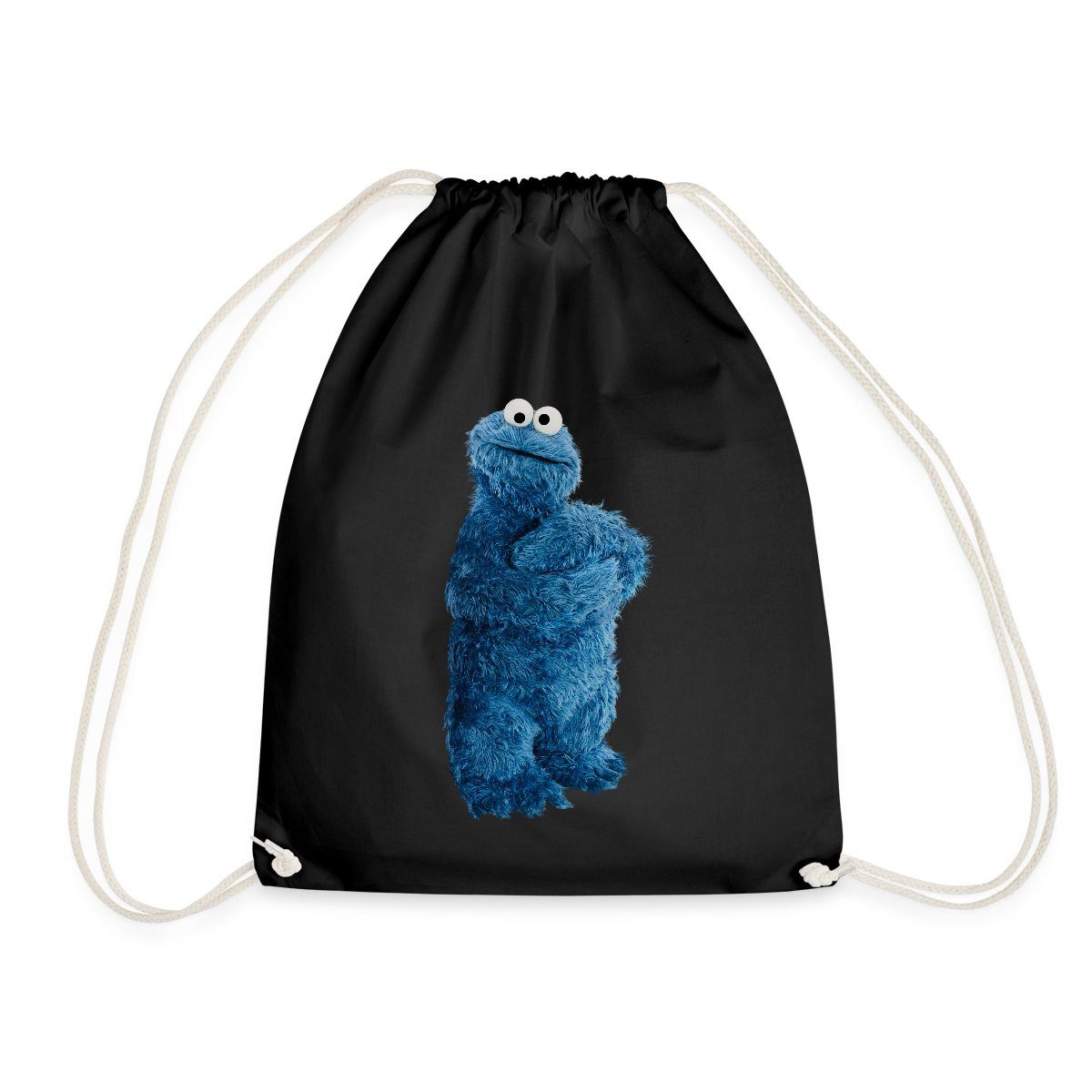 Spreadshirt Turnbeutel Sesamstraße Krümelmonster Pose Turnbeutel (1-tlg)