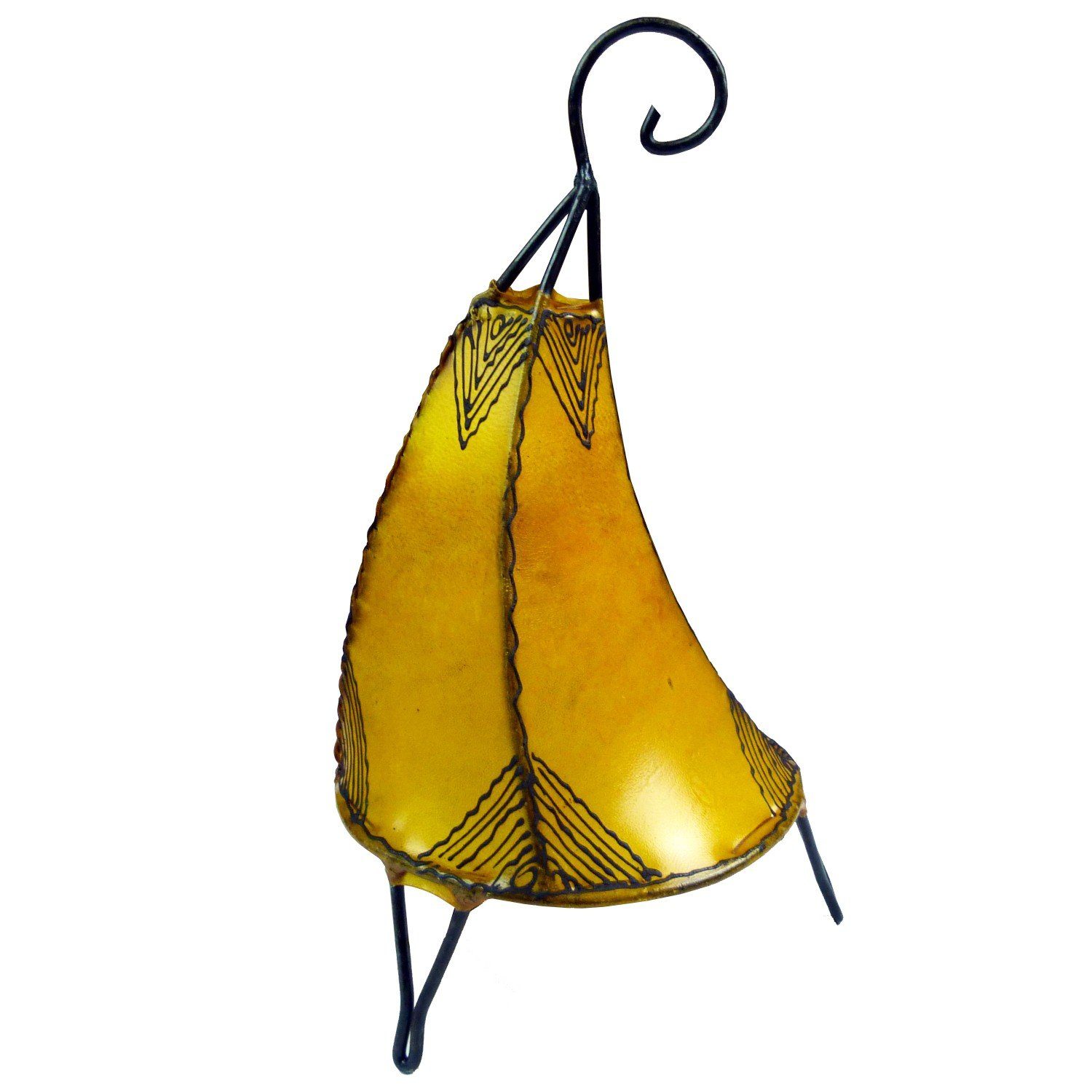 SIMANDRA Stehlampe Tissir Orient 35-38 cm, Ambilight, ohne Leuchtmittel, Warmweiß, Handgefertigt Gelb
