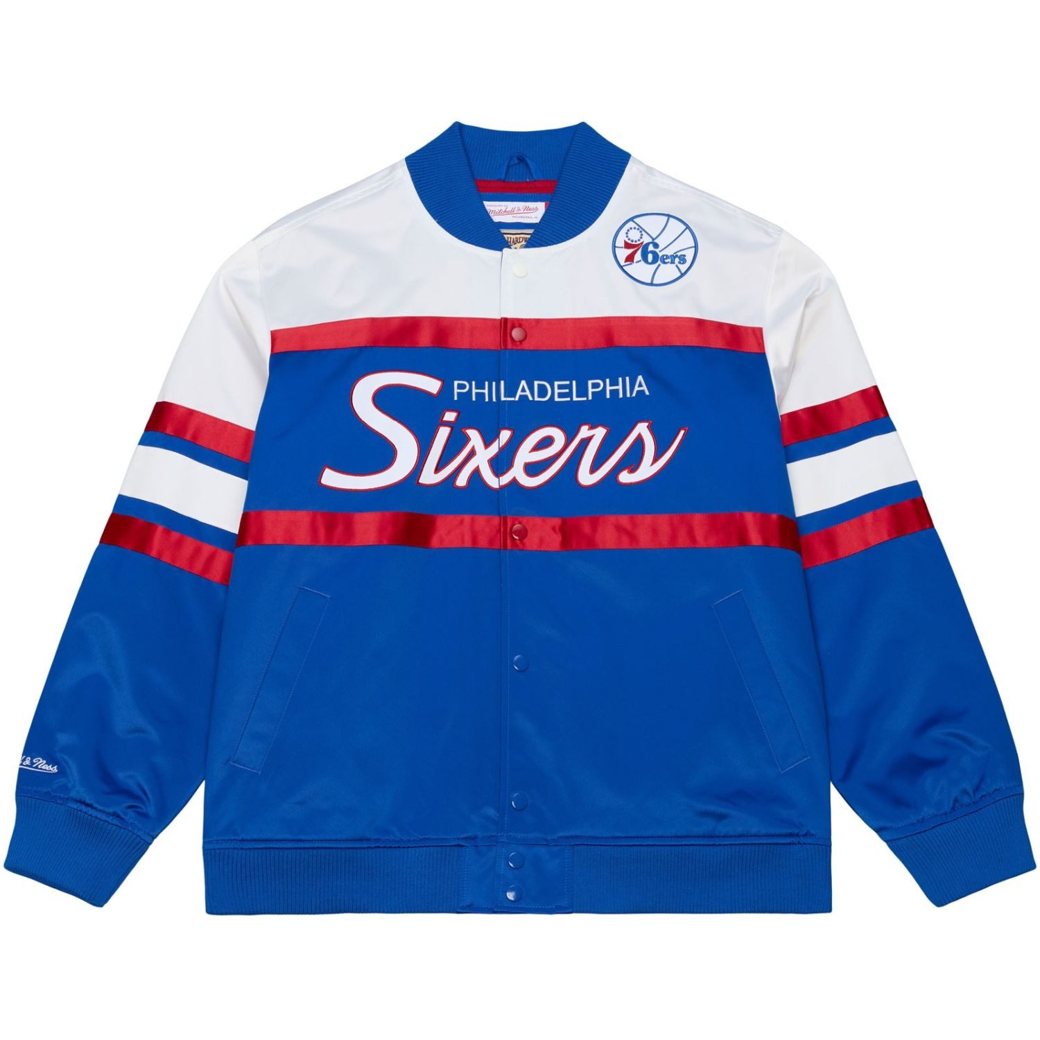 Mitchell & Ness Windbreaker Midweight Satin Varsity Philadelphia 76ers