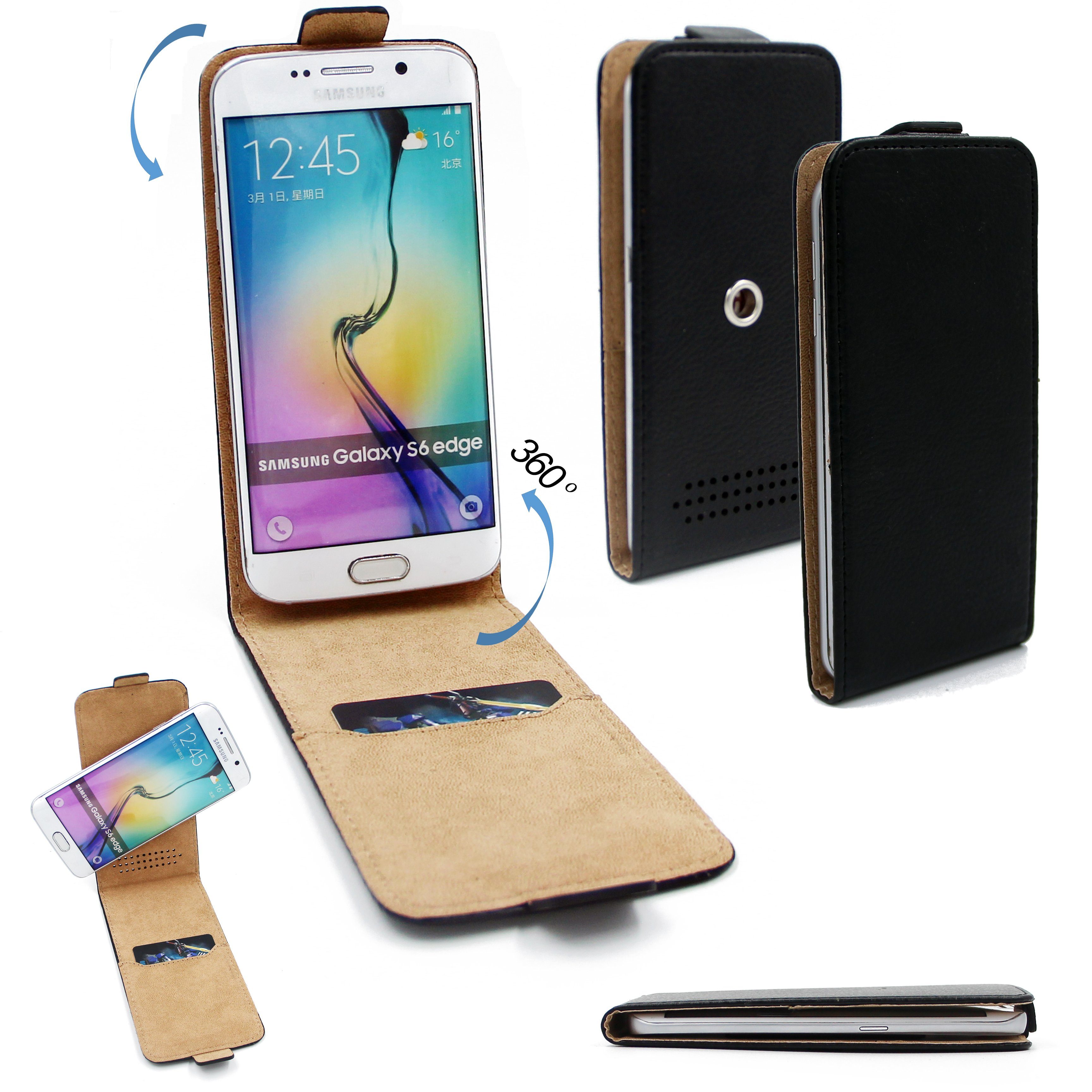 K-S-Trade Handyhülle, Schutzhülle Handyhülle kompatibel mit Doogee S40  Flipstyle 360° Smartphone Tasche, schwarz, Case Flip cover online kaufen |  OTTO