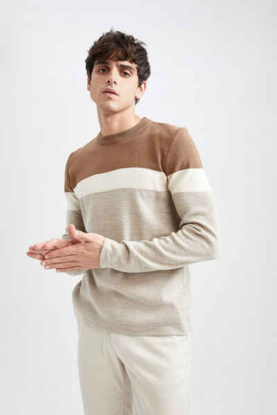 DeFacto Strickpullover Strickpullover SLIM FIT