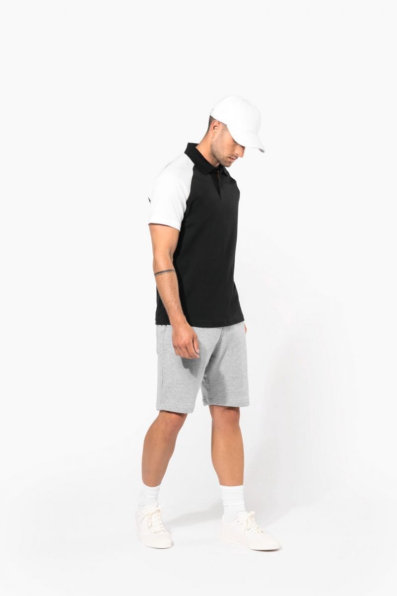 Kariban Poloshirt Herren Baseball Kurzarm Poloshirt