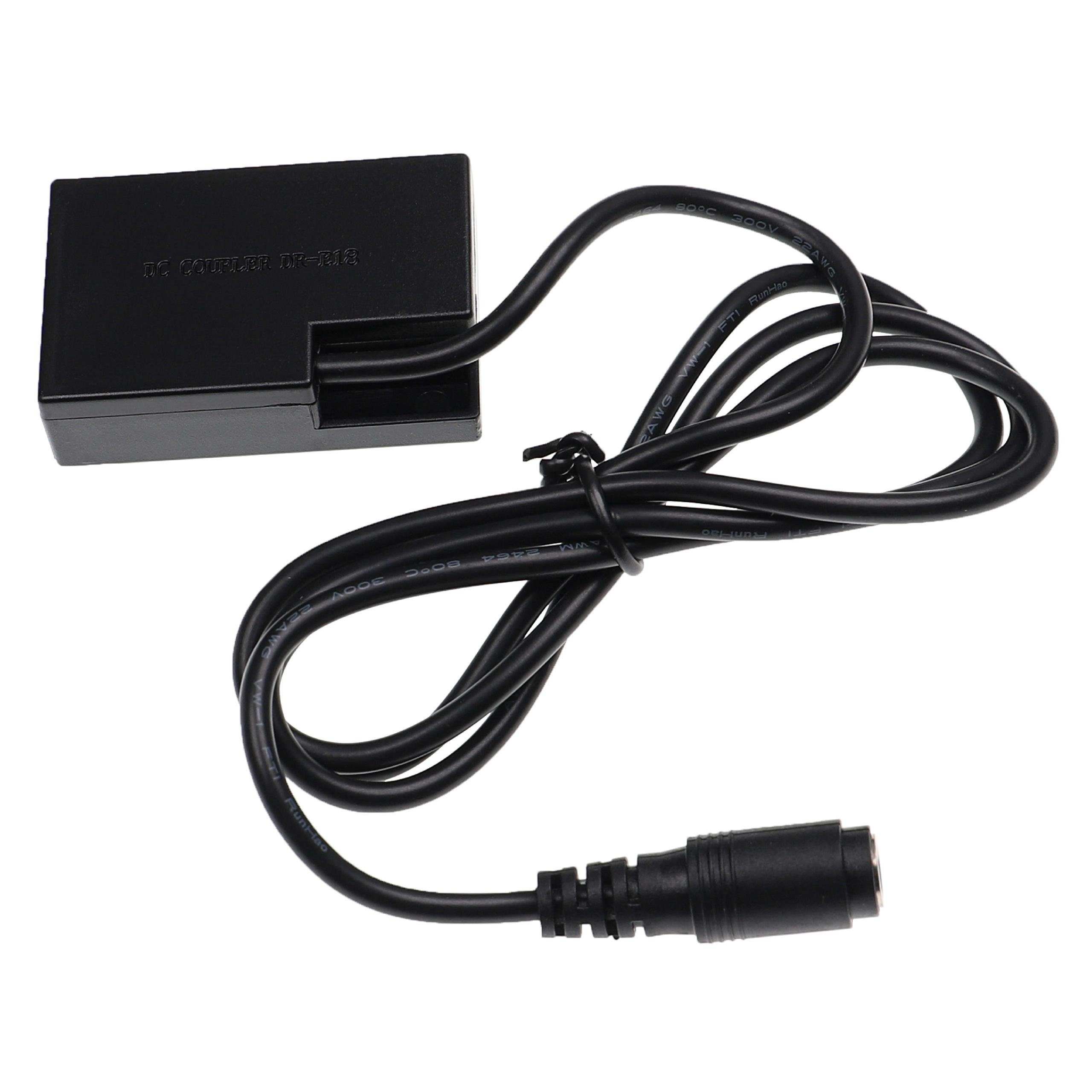 vhbw passend für Canon EOS 750D, 8000D, 850D, 800D, 200D, 250D, 760D, 77D Kamera-Netzteil