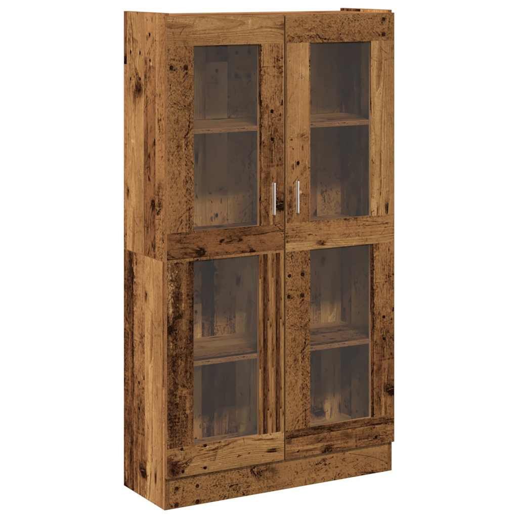 vidaXL Bücherregal Highboard Altholz-Optik 82,5x30,5x150 cm Holzwerkstoff, 1-tlg.